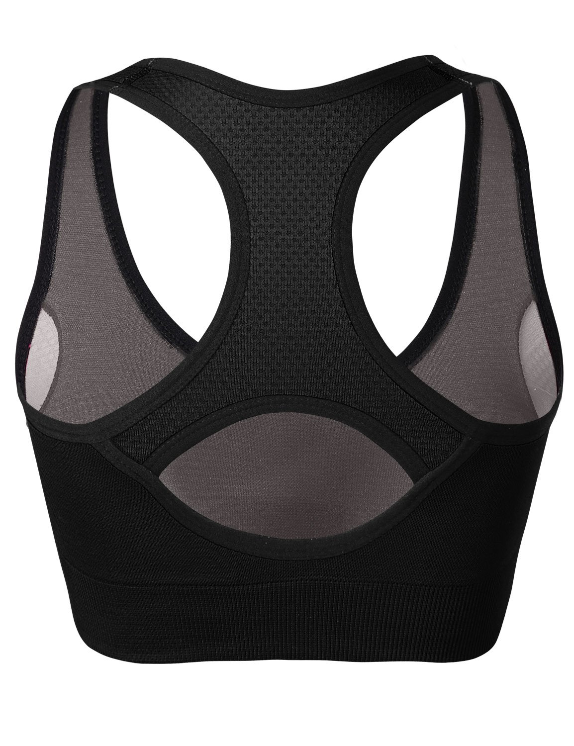High Support Racerback Sports Bras for Women - Seamless Padded Workout Tops for Yoga, Gym, Running & Fitness | Breathable & Comfortable for High-Intensity Training & Active Lifestyles