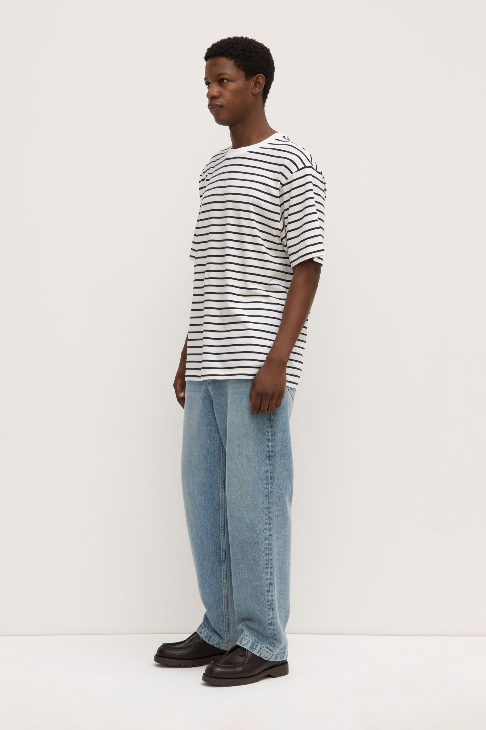 Port Stripe Short Sleeve T-Shirt for Men - Casual Cotton Tee for Summer, Travel & Everyday Wear