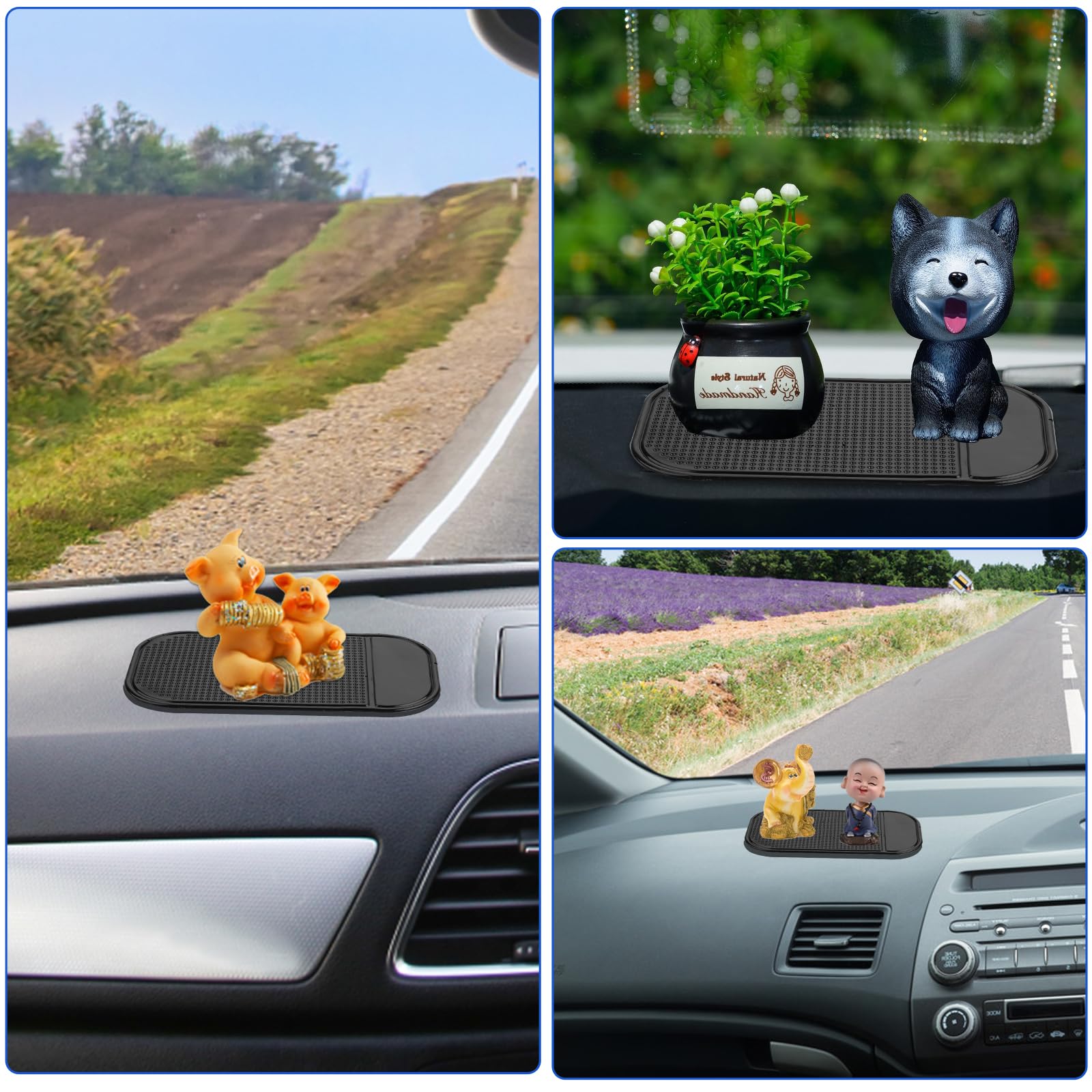 5-Piece Non-Slip Car Dashboard Mats - 5.5