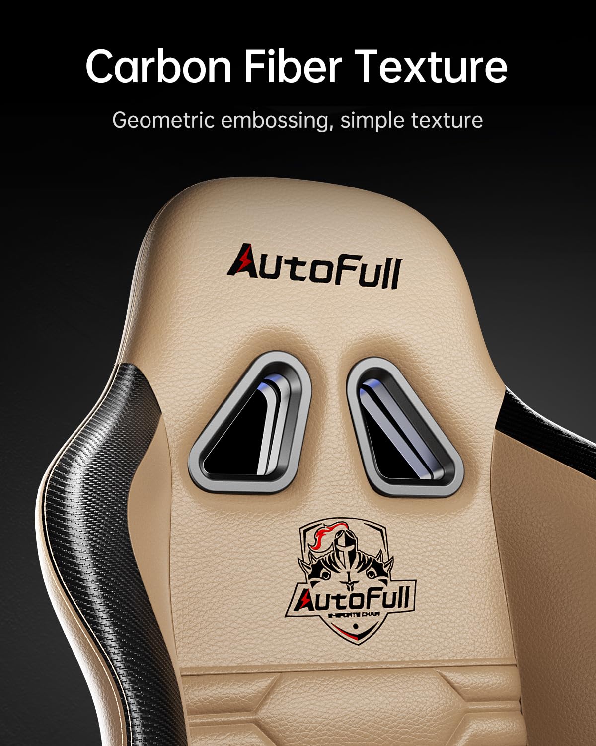 AutoFull C3 Ergonomic Racing Style Gaming Chair - Adjustable High Back PU Leather PC Chair with Lumbar Support & Footrest, Brown - Perfect for Esports, Office Work & Home Gaming Setup