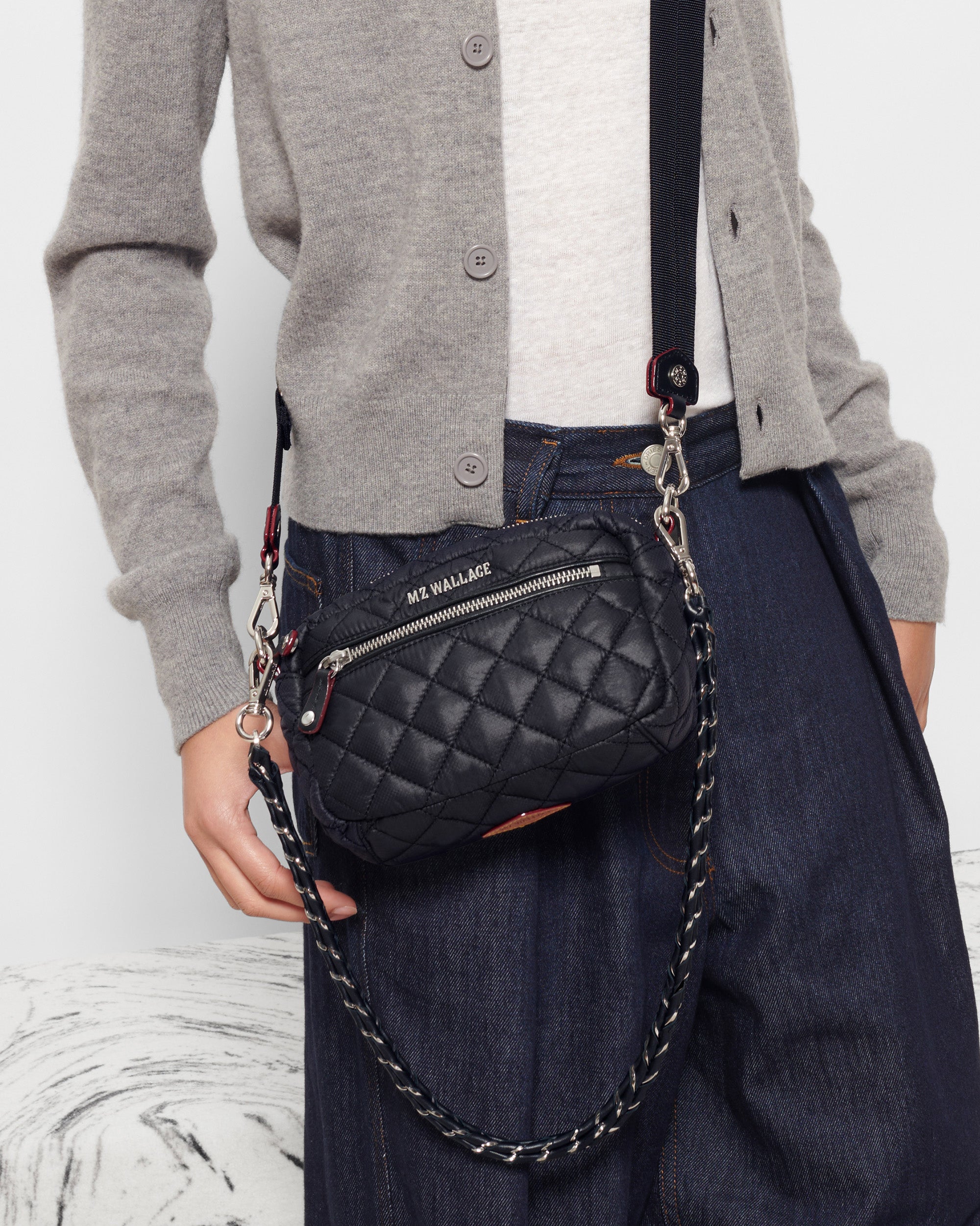 Black Mini Crosby Crossbody Bag for Women - Stylish & Compact Purse for Everyday Use, Travel, and Date Night