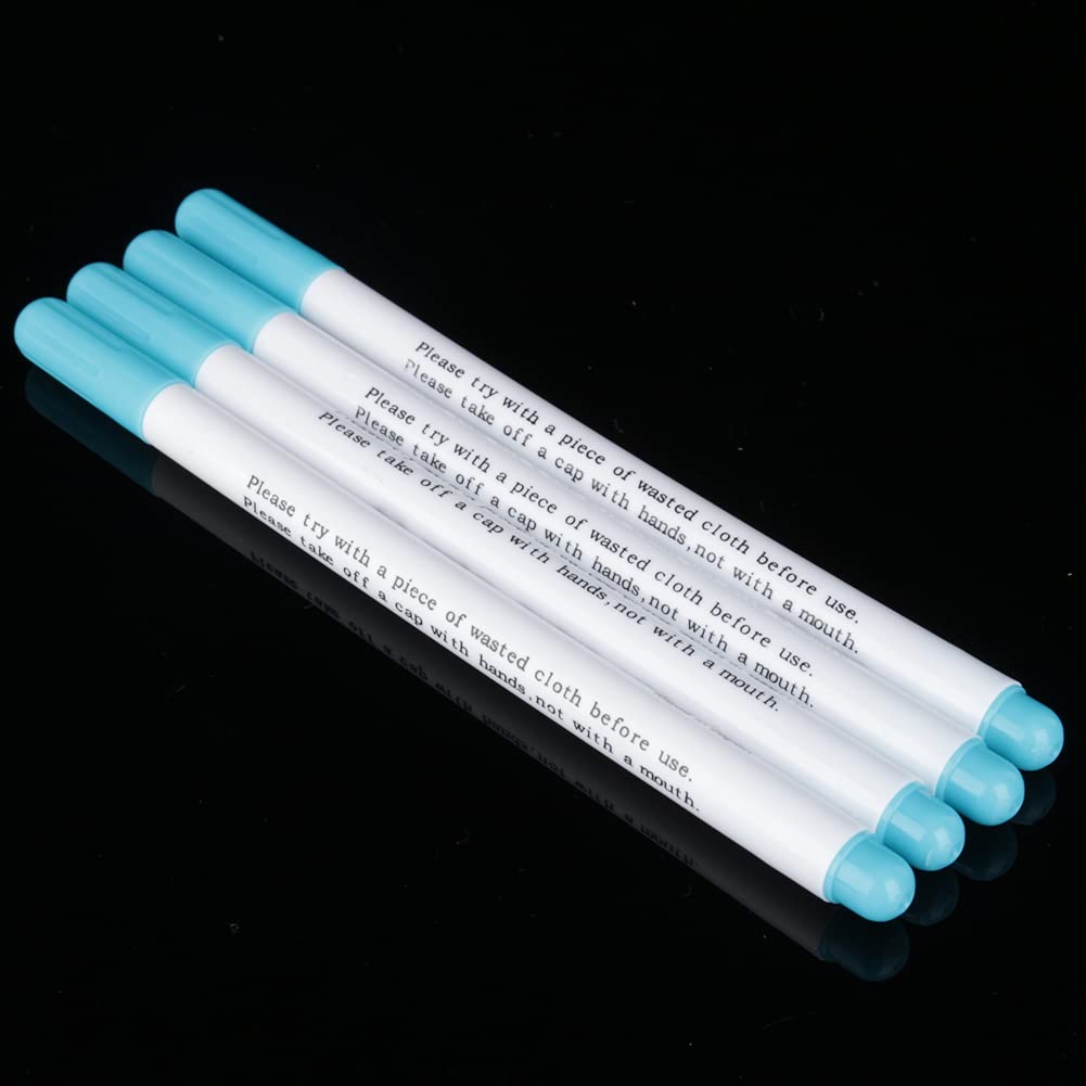 4Pcs Water Soluble Cross Stitch Markers - Erasable Fabric Pens for Sewing & Quilting - Perfect for DIY Crafts, Embroidery & Fabric Marking Projects