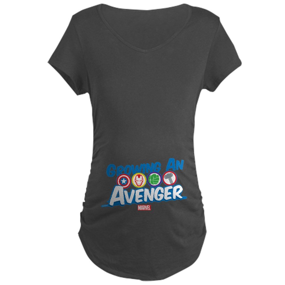 Growing an Avenger Maternity Dark T-Shirt - Comfortable Pregnancy Tee for Expecting Moms - Perfect for Casual Wear, Baby Showers & Superhero Theme Parties