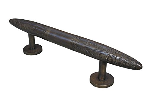 8-1/4 Inch Center to Center Unlacquered Antique Brass Cabinet Pulls - Vintage Style Drawer Handles for Kitchen Cabinets, Bathroom Vanities & Furniture Hardware (Set of 10)