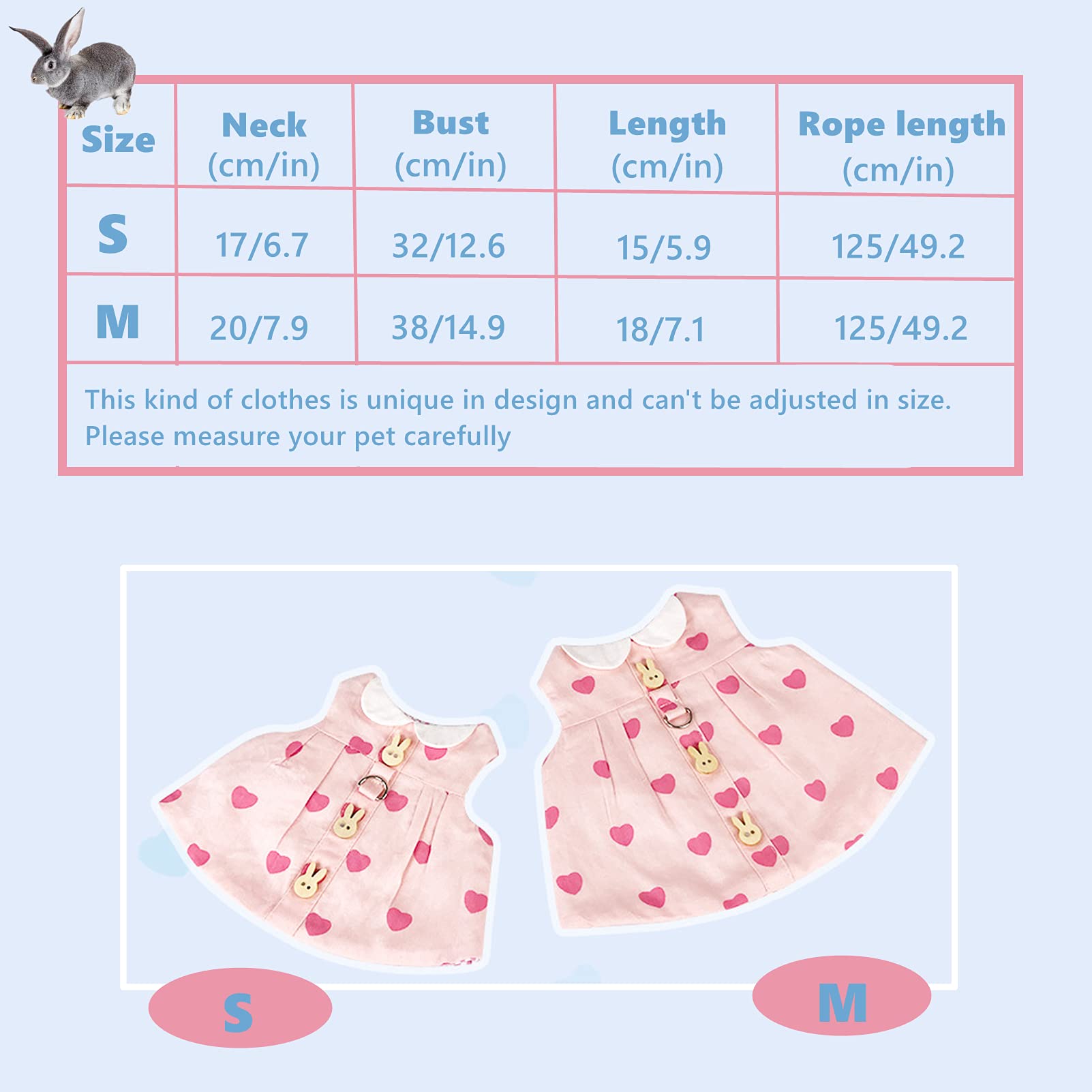 Cute Guinea Pig Clothes & Rabbit Harness Set - Ferret Bunny Outfits with Leash, Mini Hat & Brooch Accessories for Small Pets | Perfect for Costume Parties & Outdoor Adventures