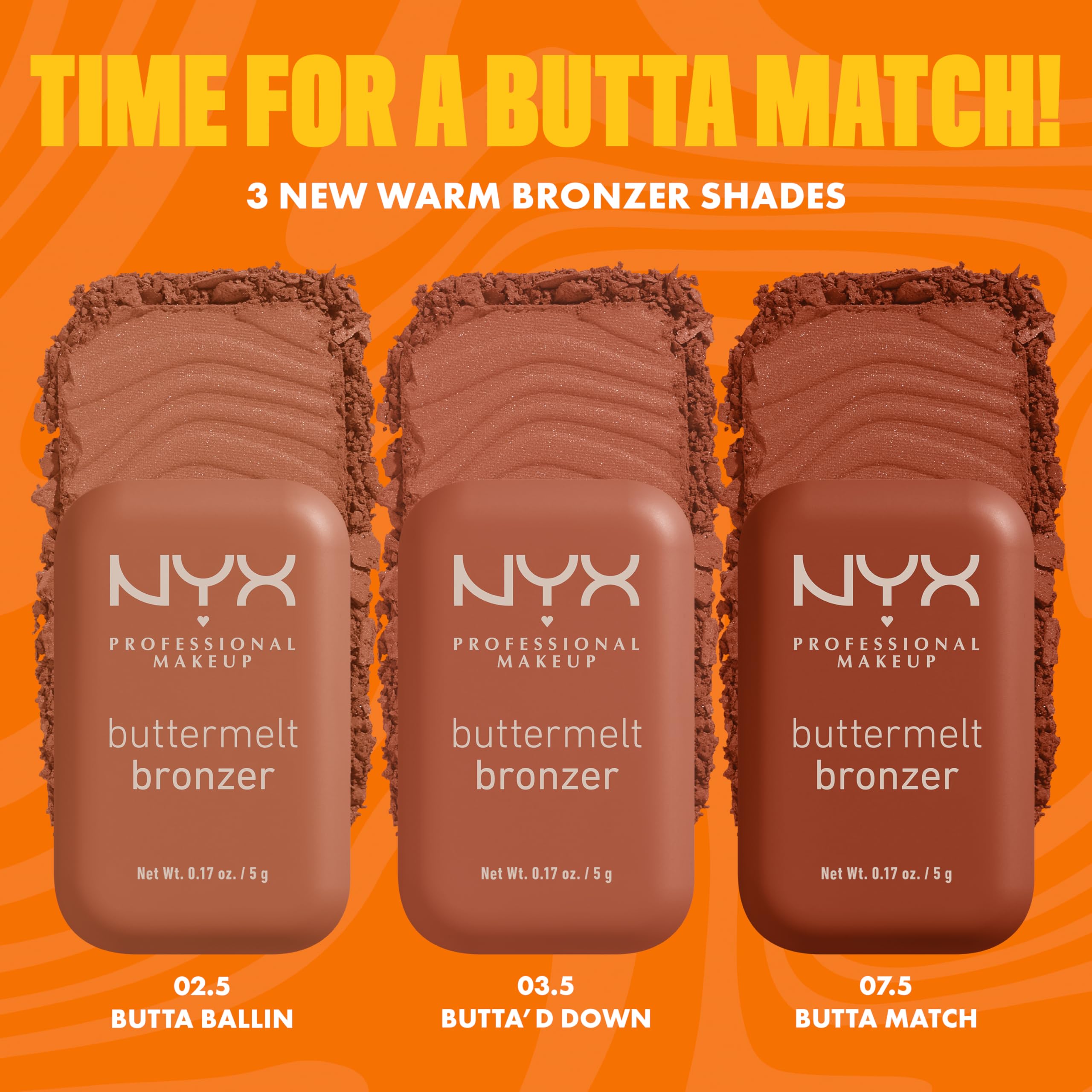 NYX PROFESSIONAL MAKEUP Matte Buttermelt Bronzer - Long Lasting 12-Hour Wear, Vegan & Cruelty Free Face Makeup - Butta Than U Shade | Perfect for Contouring & Everyday Natural Glow