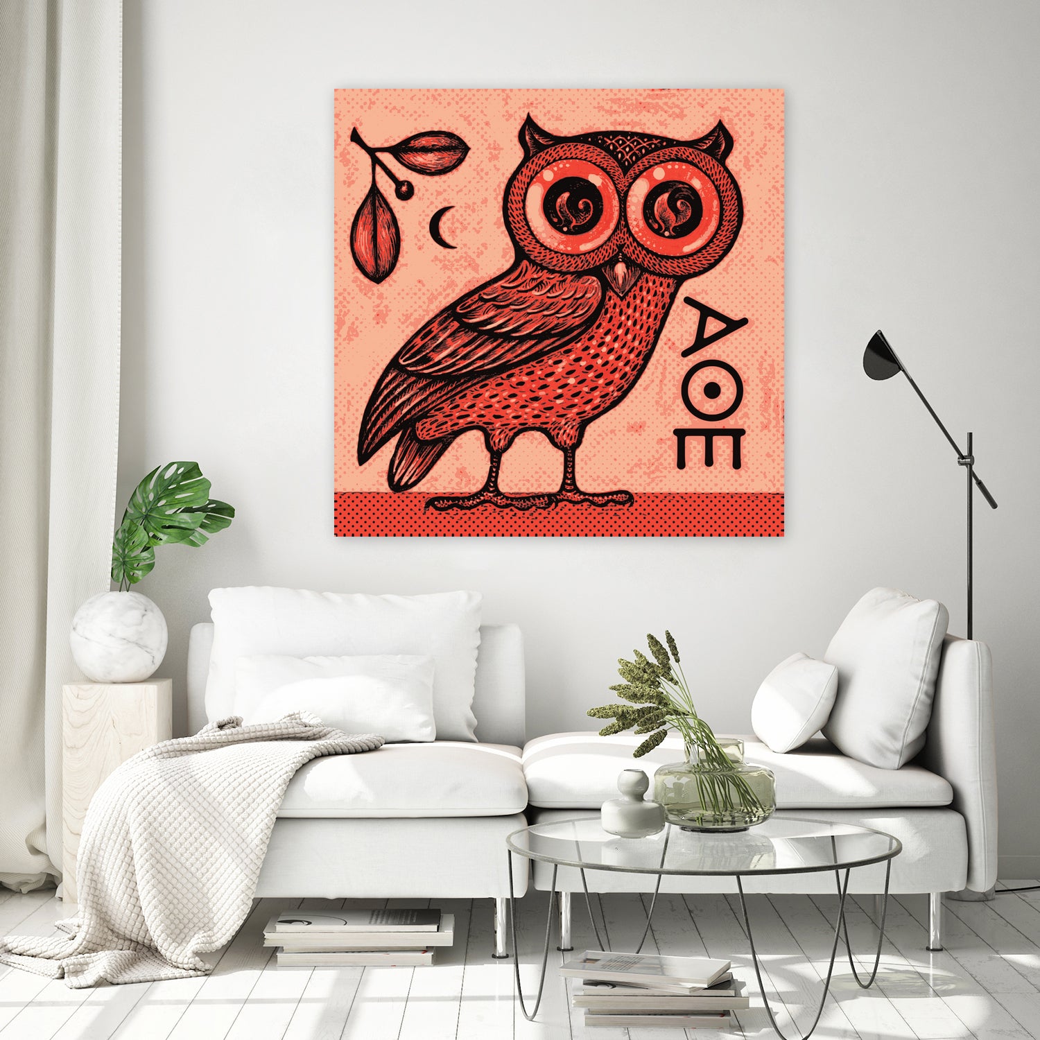 Athena's Owl - Handcrafted Greek Mythology Owl Statue for Home Decor & Gifts | Perfect for Bookshelf, Office Desk & Meditation Space