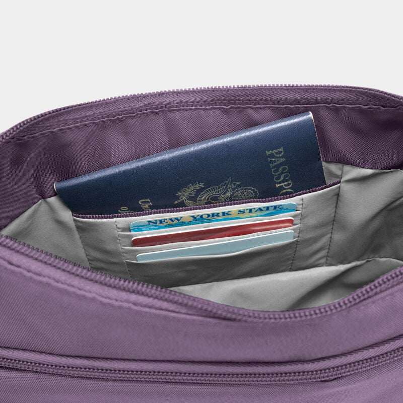 Travelon Anti-Theft RFID Blocking Crossbody Bucket Bag for Women - Secure Hands-Free Purse for Travel, Commuting & Daily Use