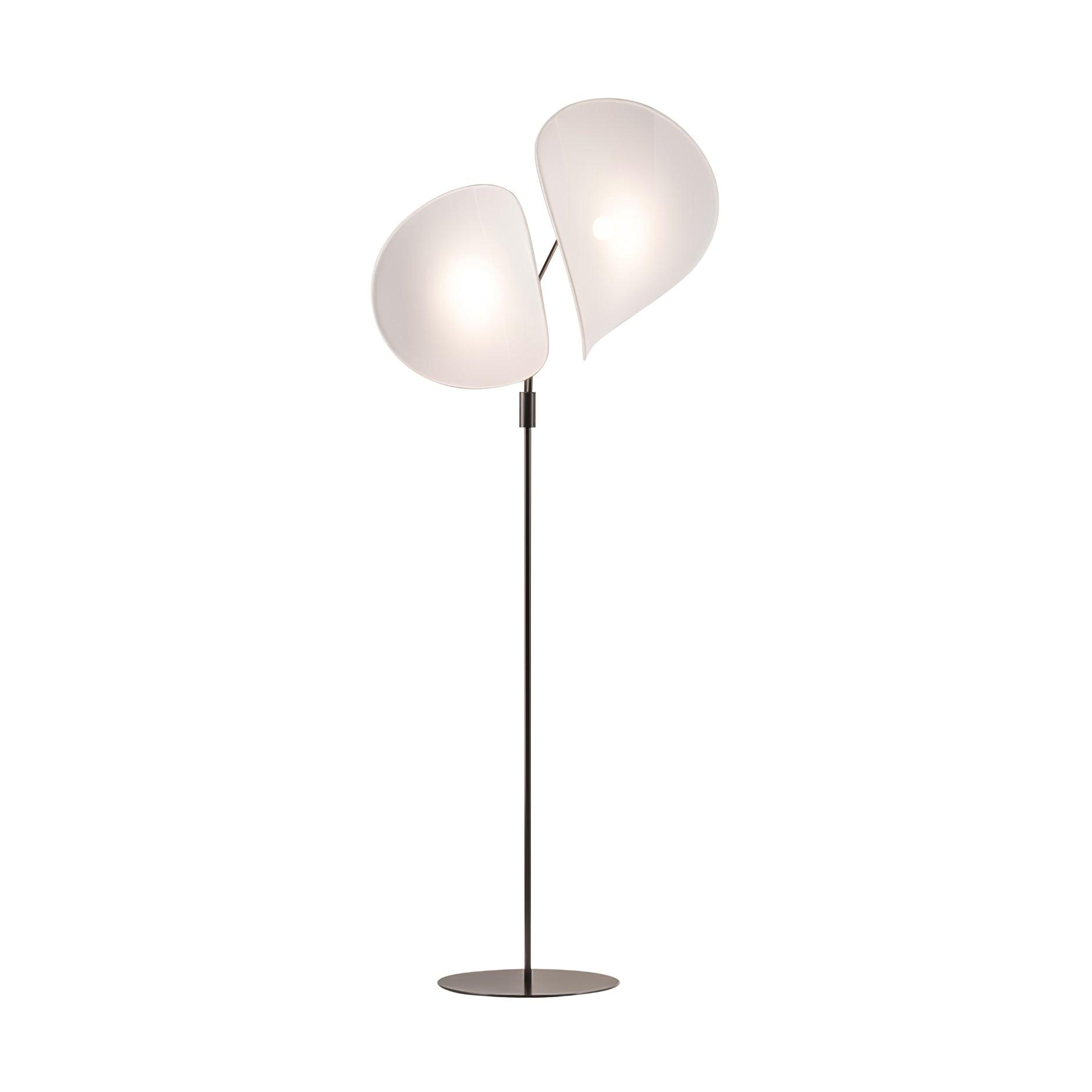 Modern Manta Floor Lamp for Living Room - Adjustable LED Standing Light with Remote Control, Perfect for Reading, Relaxing & Home Decor