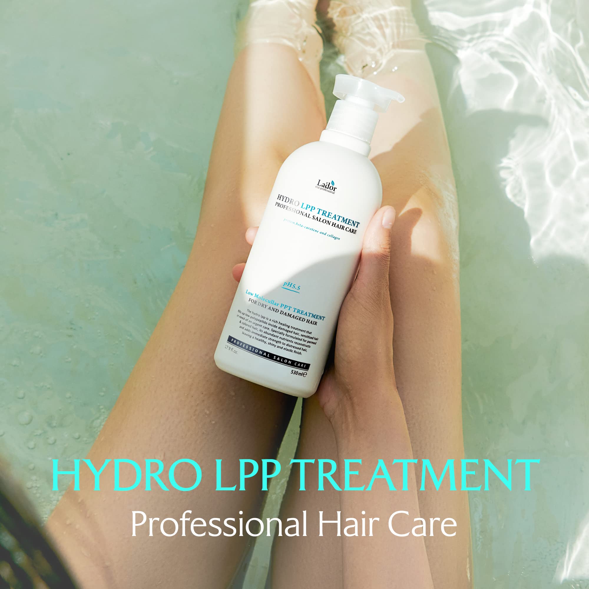 LADOR Hydro LPP Hair Treatment 530ml - Korean Hair Care for Dry & Damaged Hair - Salon Quality Hydration at Home