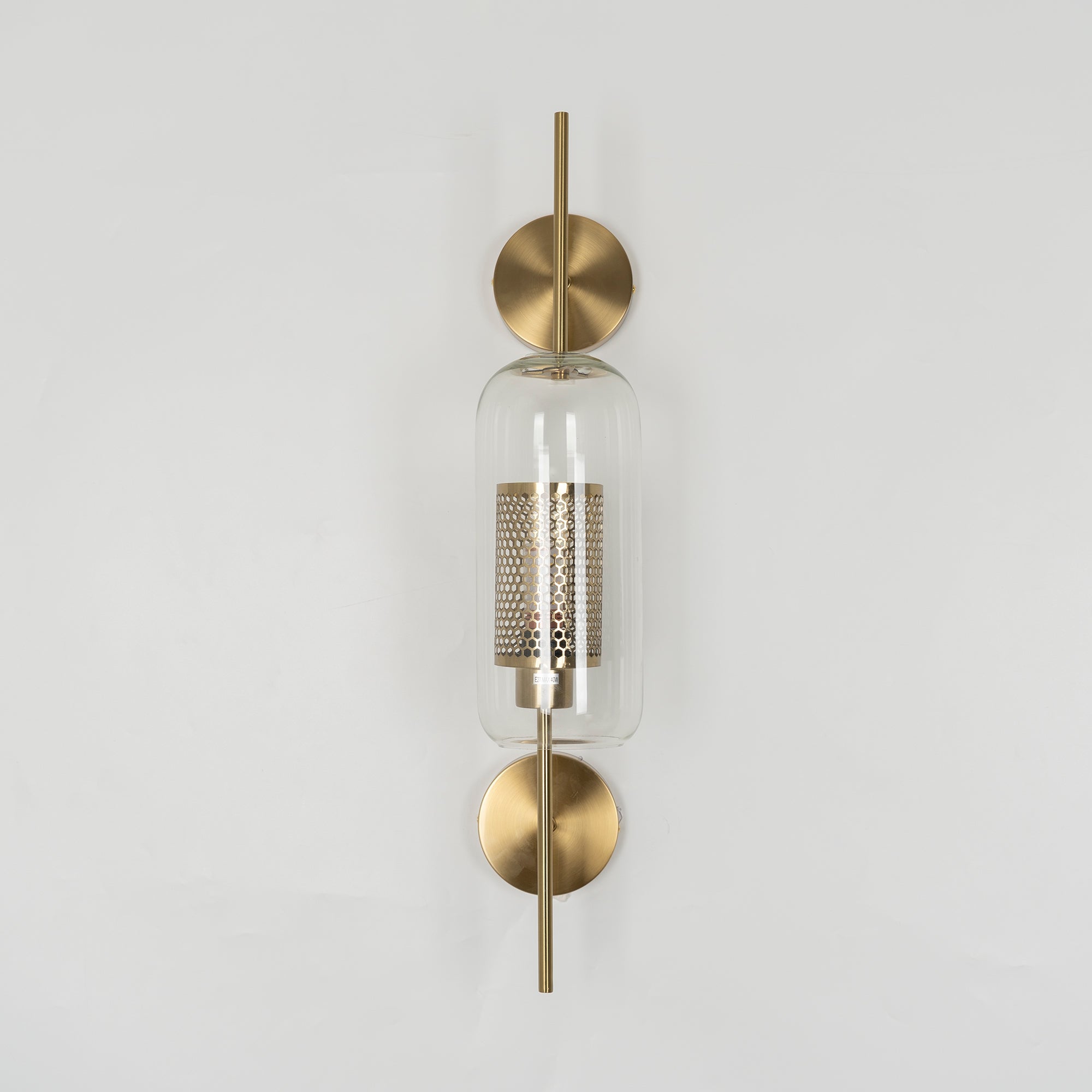 Chiswick Glass Wall Lamp - Modern LED Sconce Light for Living Room, Bedroom, and Hallway - Elegant Home Decor Lighting Fixture