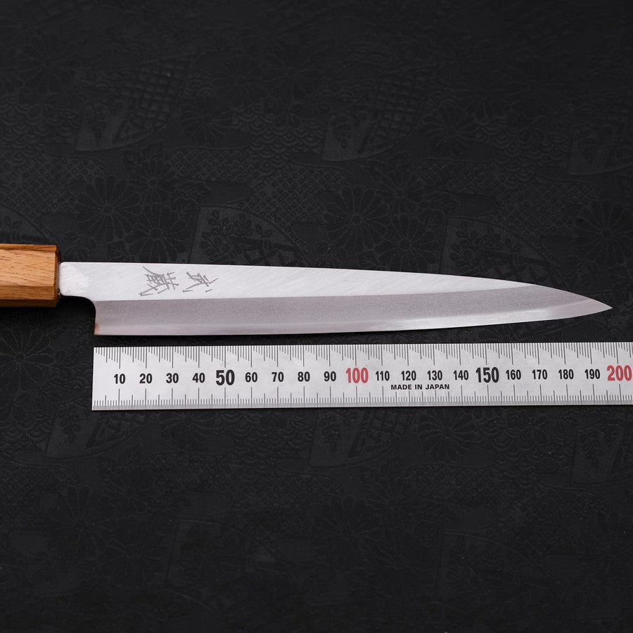 Premium Yanagiba Sushi Knife 210mm - SK Steel Blade with Kasumi Finish & Oak Handle - Perfect for Sushi Chefs & Japanese Cuisine Lovers
