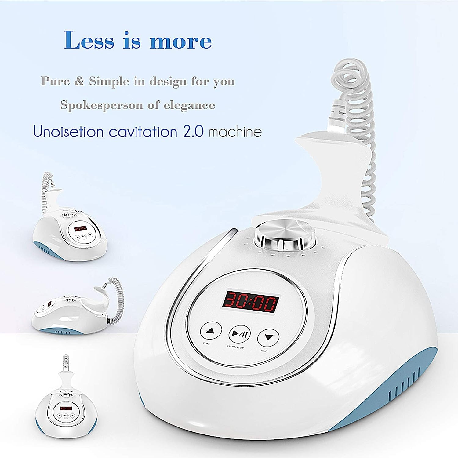 Elitzia Body Shaper - 9-Level Adjustable Waist Massager & Skin Care Tool for Belly Fat Reduction (White) - Perfect for Postpartum Recovery, Weight Loss & Relaxation at Home/Office