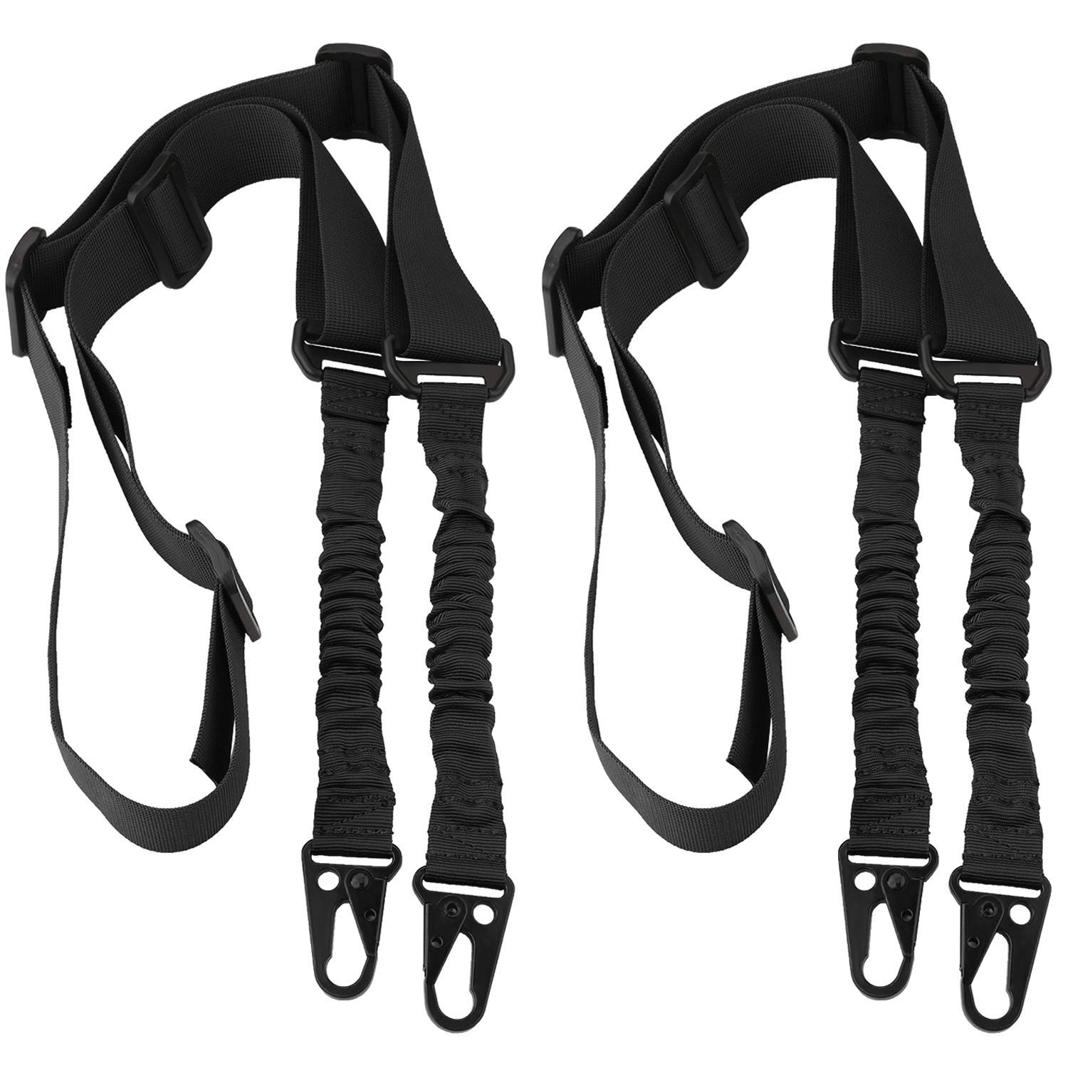 Accmor 2-Point Extra Long Rifle Sling - Adjustable Two-Point Traditional Gun Sling with Heavy-Duty Metal Hooks for Hunting, Shooting & Outdoor Sports | Perfect for Hunting Rifles, Shotguns & Tactical Firearms