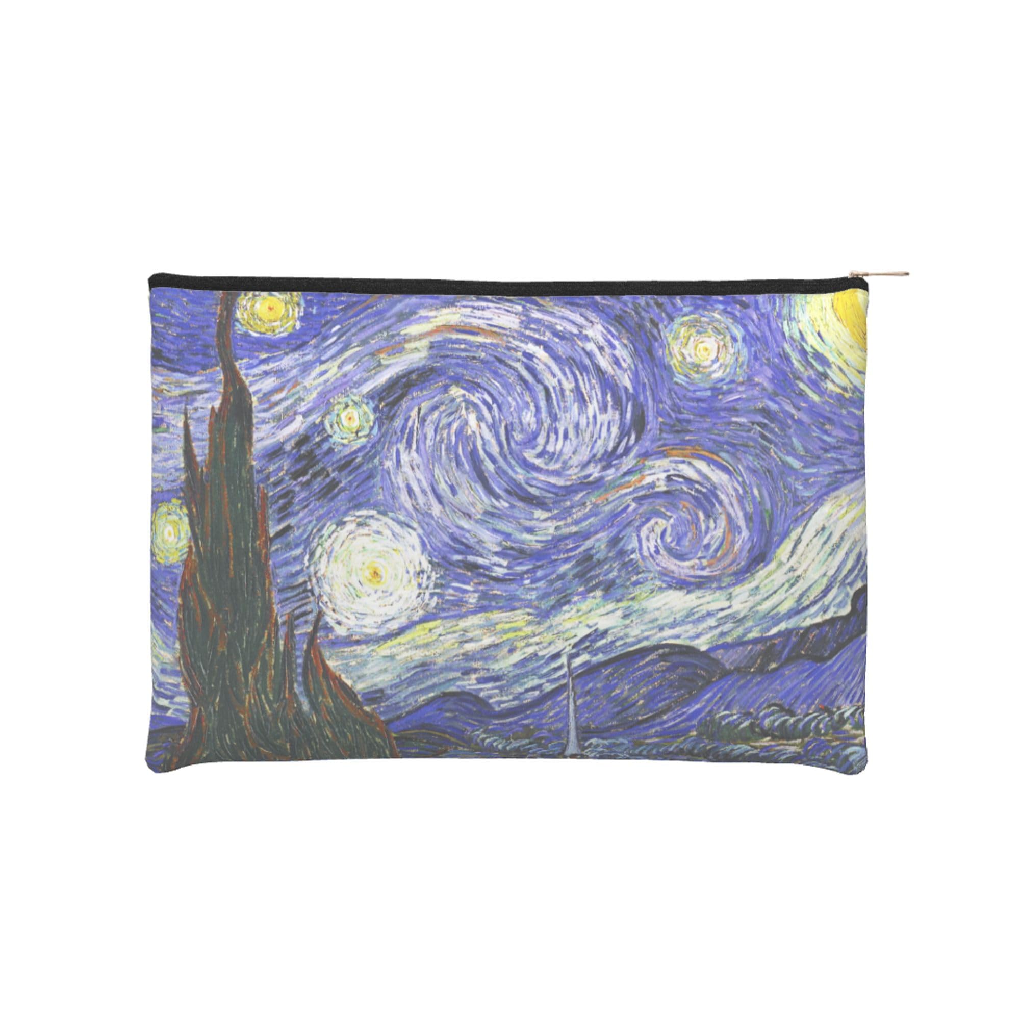 Starry Night Waterproof Makeup Bag for Women - Travel Cosmetic Pouch Organizer with Zipper, Perfect for Gym, Beach & Daily Essentials Storage