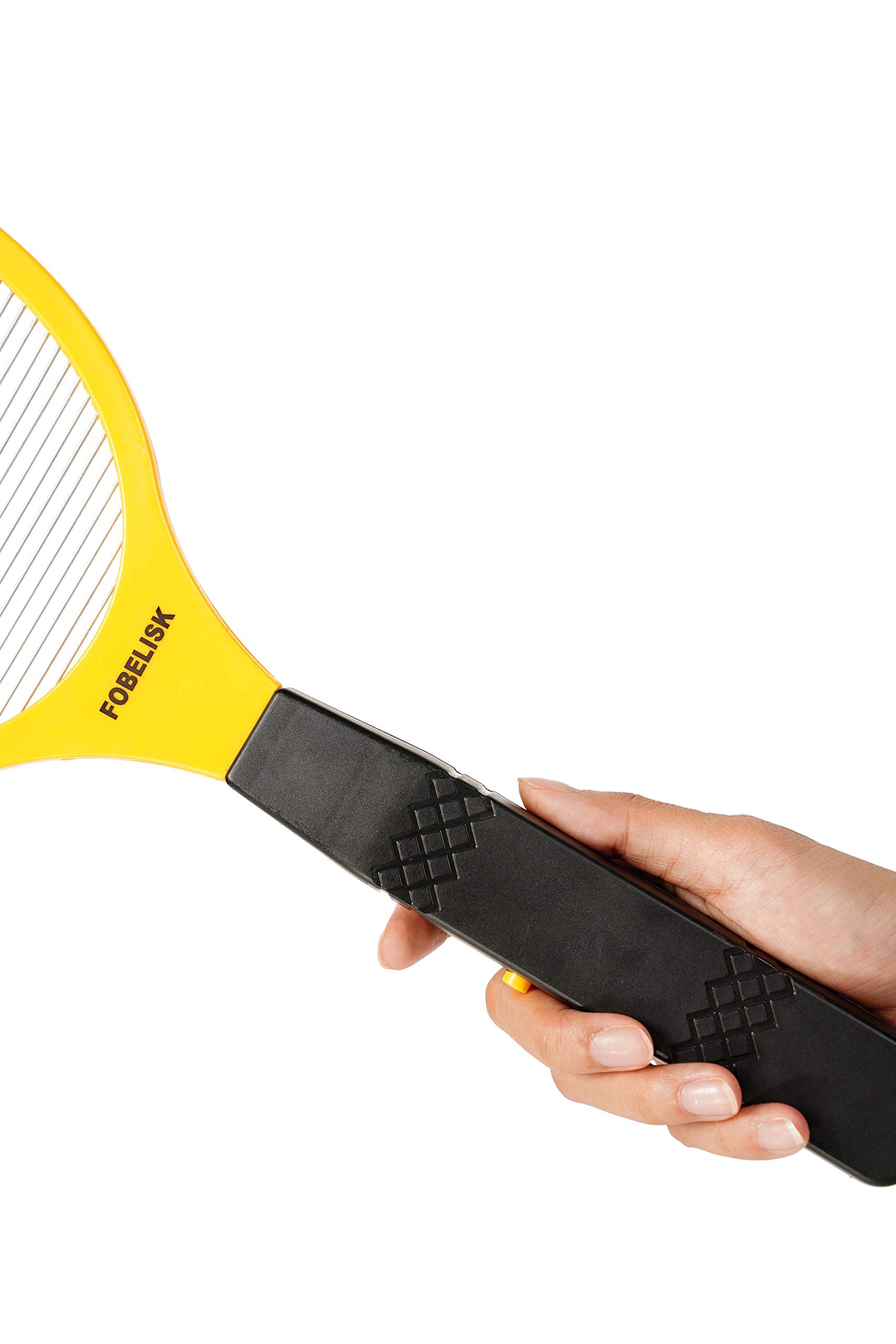 Electric Bug Zapper & Mosquito Killer - Rechargeable Fly Swatter Racket for Indoor & Outdoor Pest Control - Perfect for Camping, Travel, Home, and Garden Use (Includes 2AA Batteries)