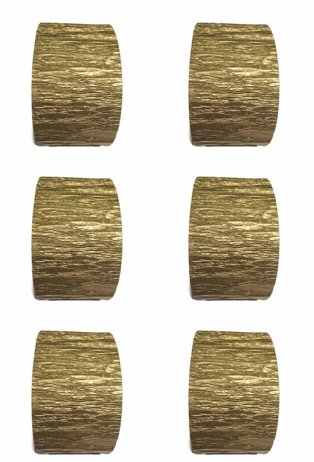 Premium Dark Gold Party Streamers - 6 Rolls (420 ft) | USA-Made Crepe Paper Decorations for Birthday, Wedding & Holiday Celebrations