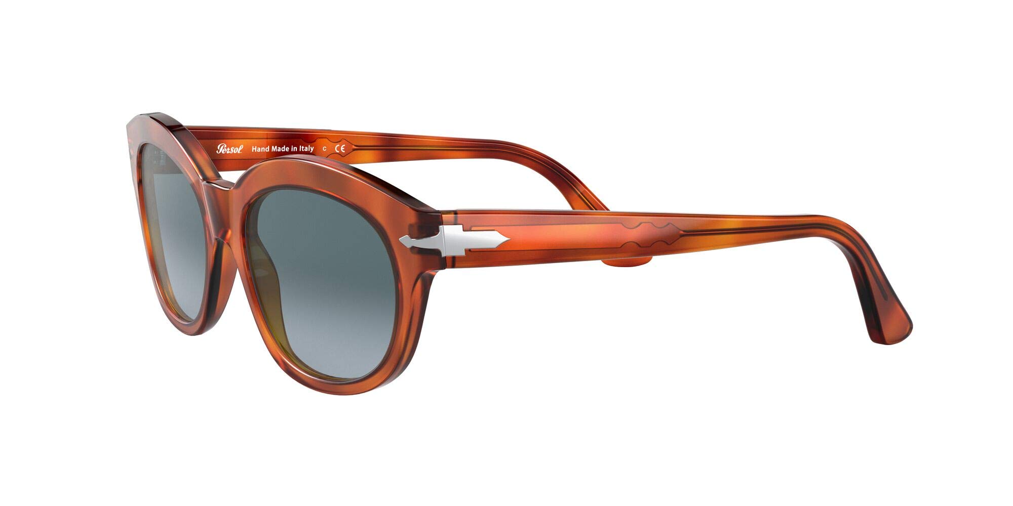 Persol PO3250S Square Sunglasses for Men & Women - Classic Polarized UV Protection - Stylish Retro Fashion Eyewear for Driving, Travel & Outdoor Activities