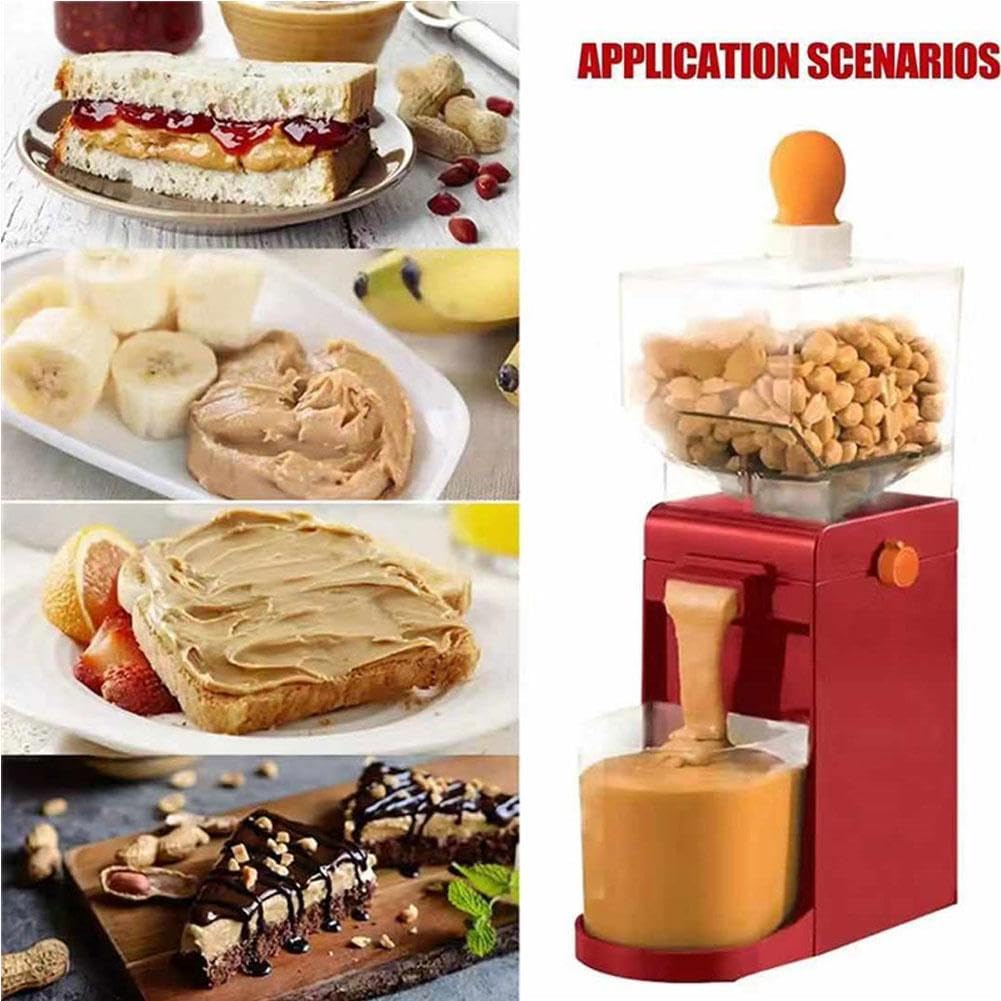 Electric Peanut Butter Maker Machine - Automatic Nut Grinder for Almonds, Cashews & Sesame Seeds with Non-Slip Base | Perfect for Home Kitchen, Healthy Snacks & Vegan Recipes
