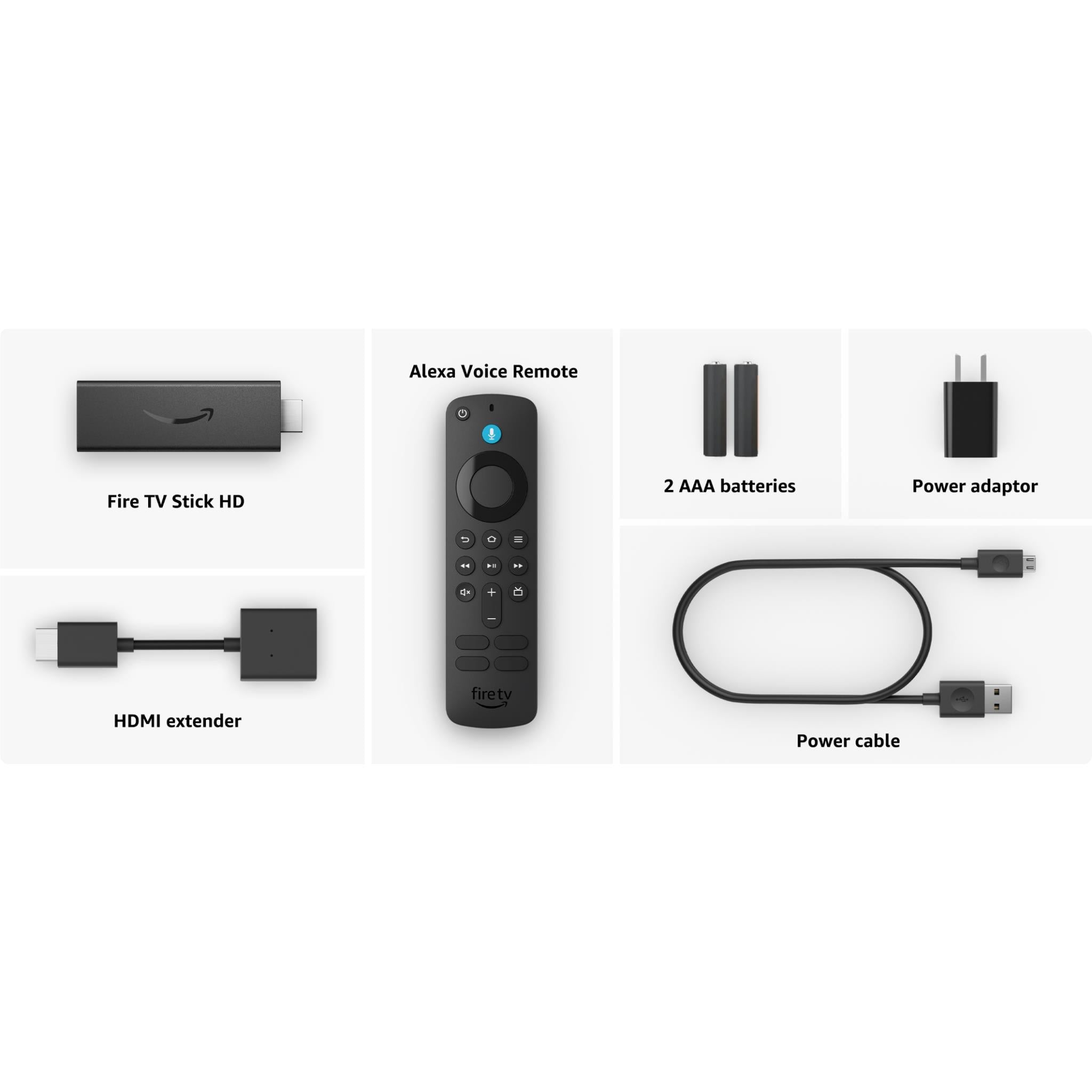 Amazon Fire TV Stick HD Streaming Device (2024 Model) - Watch Movies, TV Shows & Live Sports in High Definition - Perfect for Home Entertainment & Travel