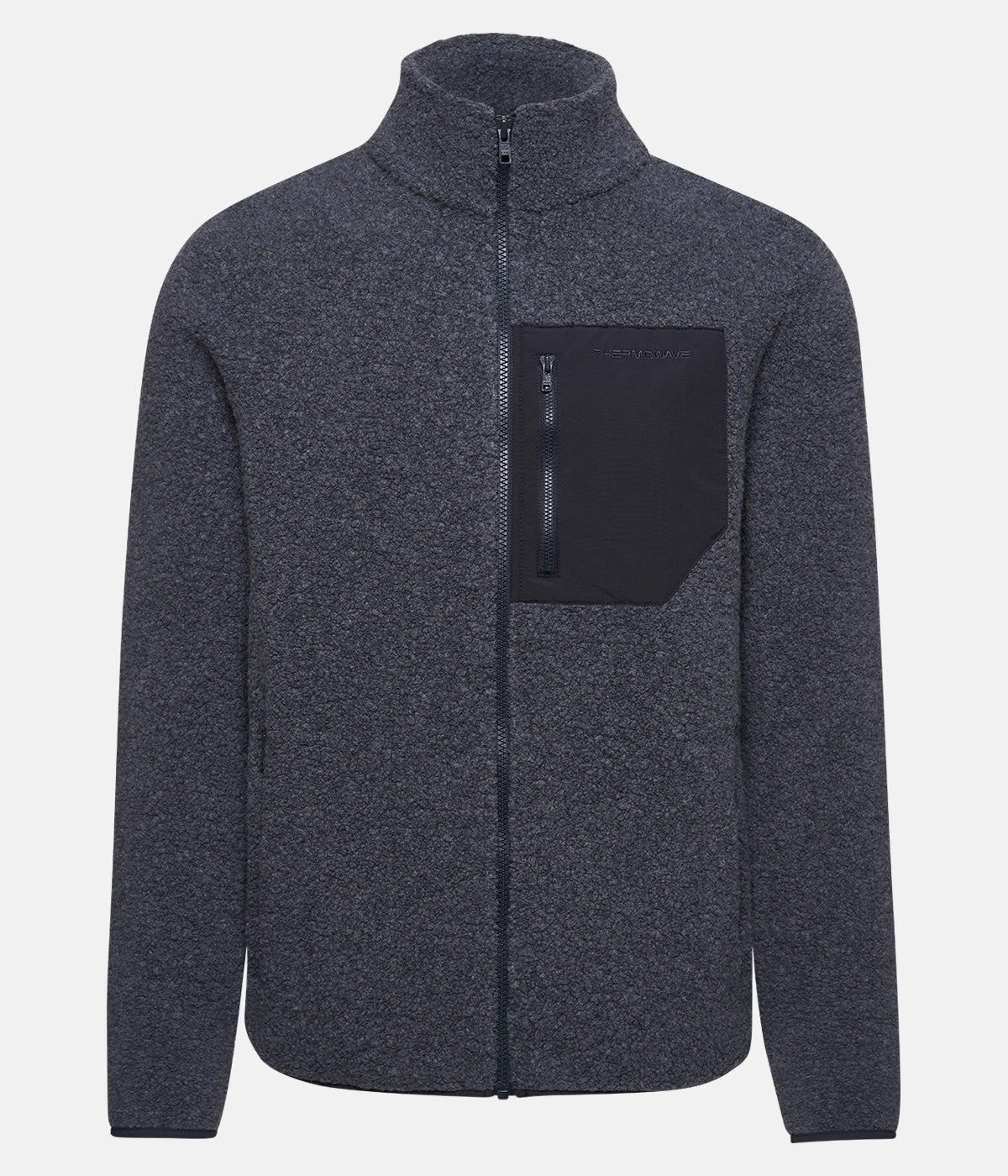 Men's Warm & Water-Resistant Renew Wool Fleece Jacket - Lightweight Winter Coat for Outdoor Hiking & Casual Wear