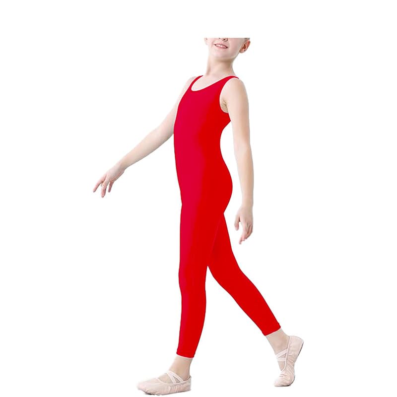 R&N FASHIONS Girls Kids Sleeveless Dance Unitard - Breathable Gymnastics Catsuit for Ballet, Jazz & Performance (Toddler-12 Years) - Perfect for Dance Class, Recitals & Competition