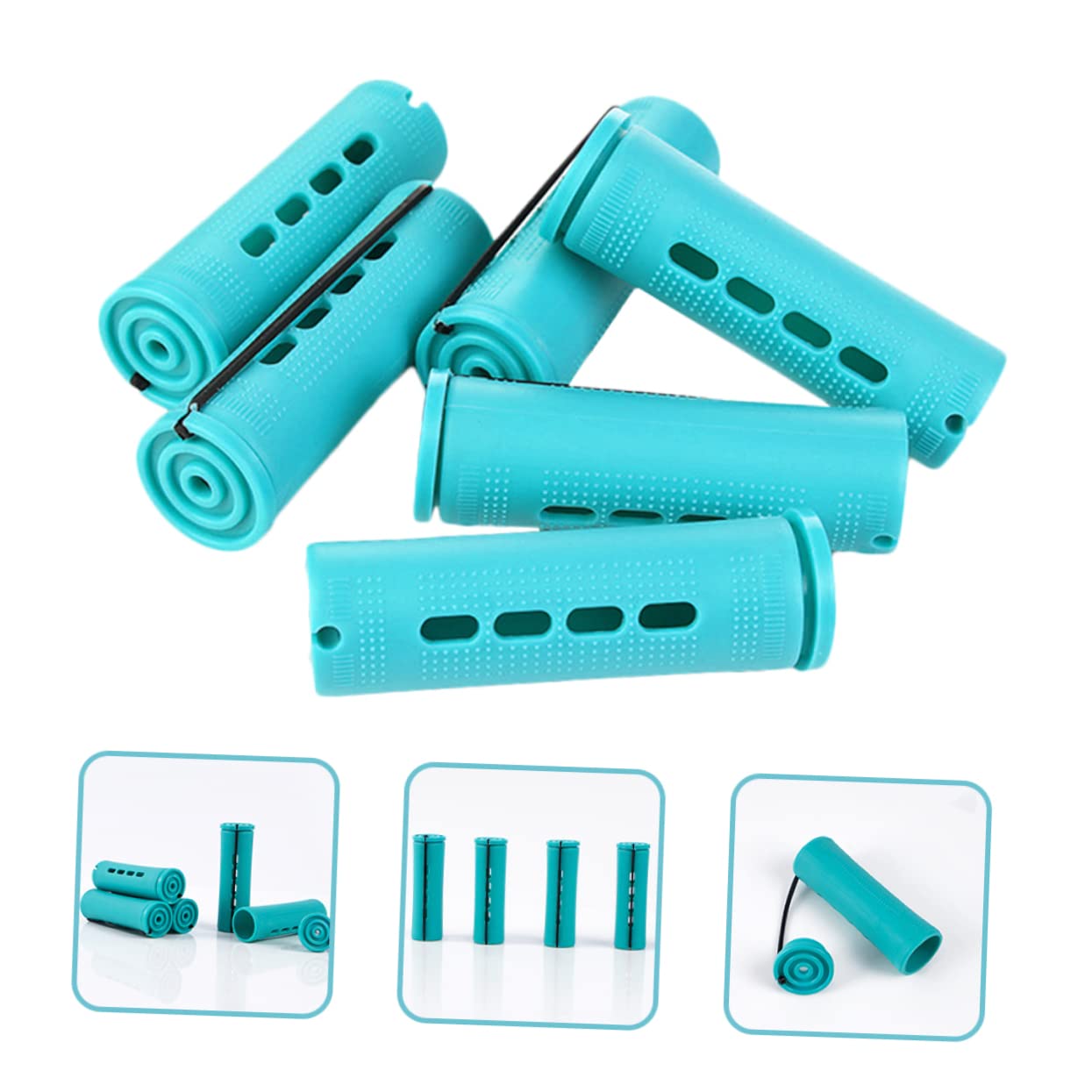 FOMIYES 18-Piece Self-Grip Hair Rollers Set - Automatic Rotating Curlers for Salon & Home Styling - Heat Resistant Hair Curlers for Wet or Dry Hair - Perfect for Beach Waves, Volume & Curly Hairstyles