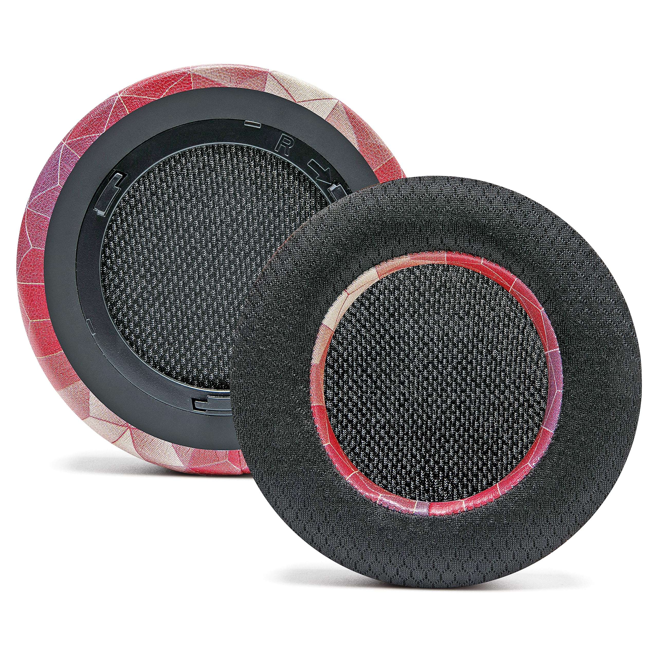Wicked Cushions WC Freeze Virtuoso Cooling Gel Ear Pads for Corsair Virtuoso Gaming Headset - Enhanced Thickness & Noise Isolation - Hex Red | Perfect for Long Gaming Sessions & Hot Climates