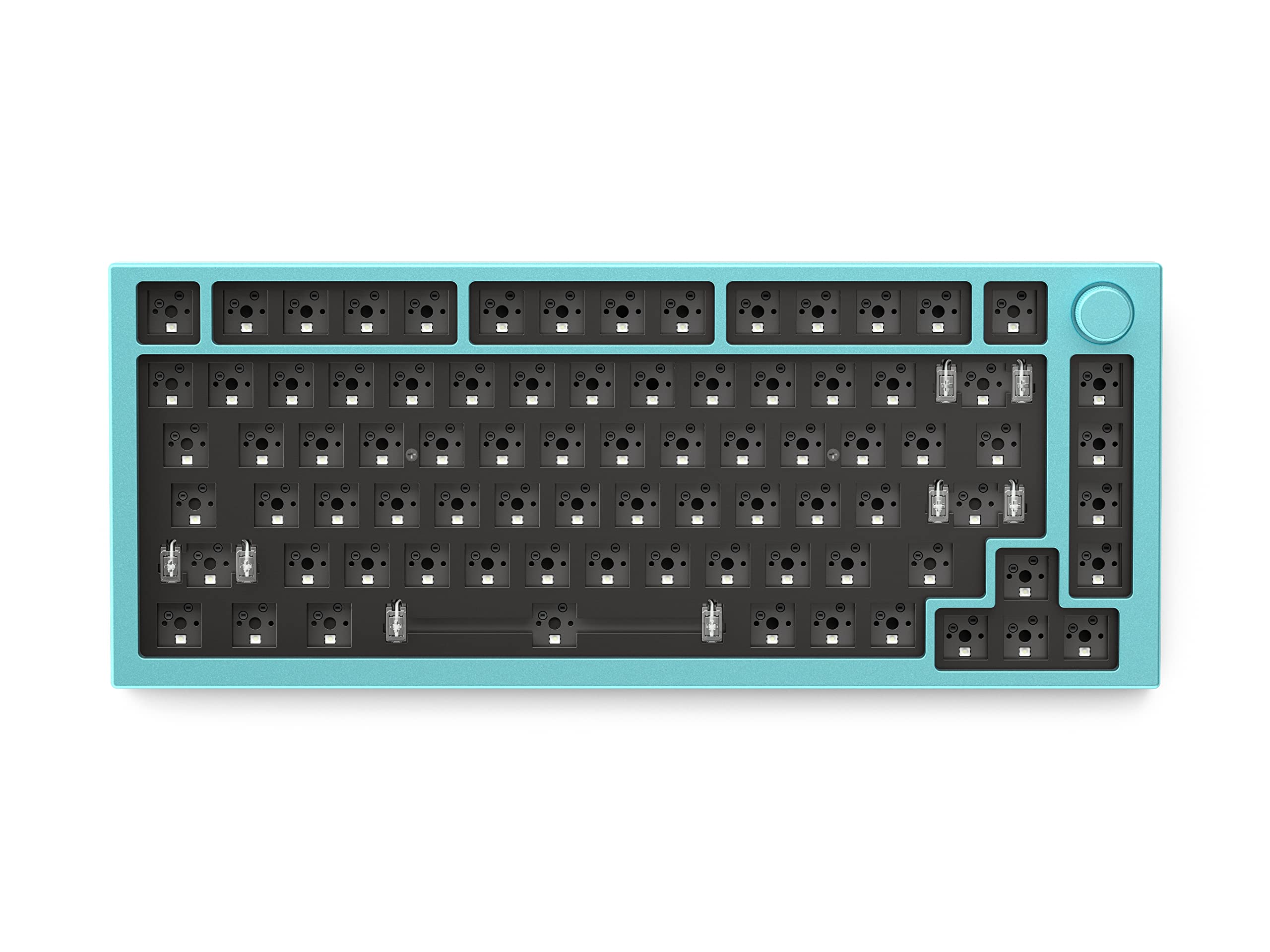 Glorious PC Gaming Race GMMK Pro Top Frame - Aqua Blue Replacement Part for Mechanical Gaming Keyboard | Perfect for Keyboard Customization & PC Gaming Setup
