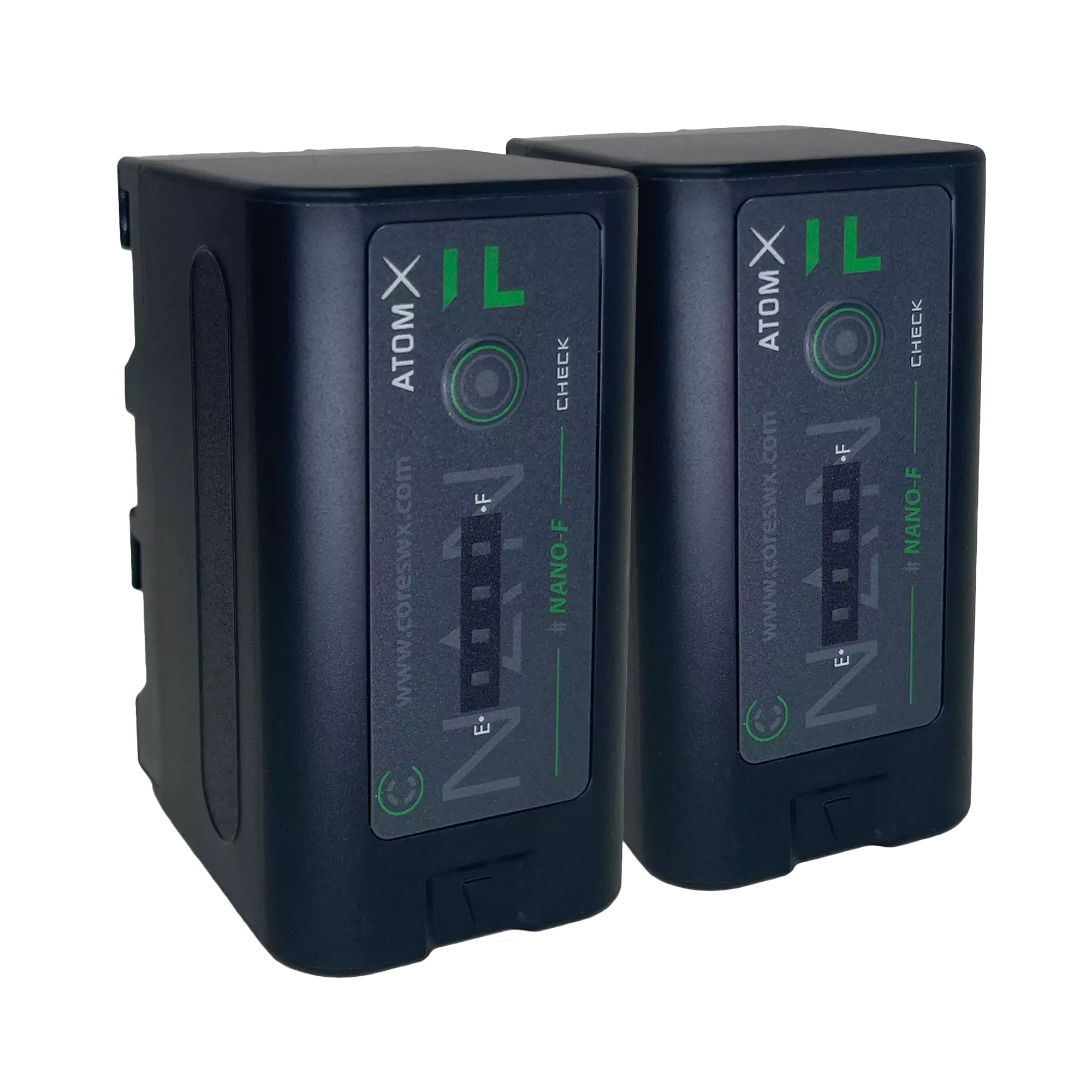 Core SWX NANO F L Series Lithium Ion Battery 2 Pack - High Capacity Rechargeable Power for DSLR Cameras, LED Lights & Video Equipment - Perfect for Filmmaking, Photography & Professional Video Production