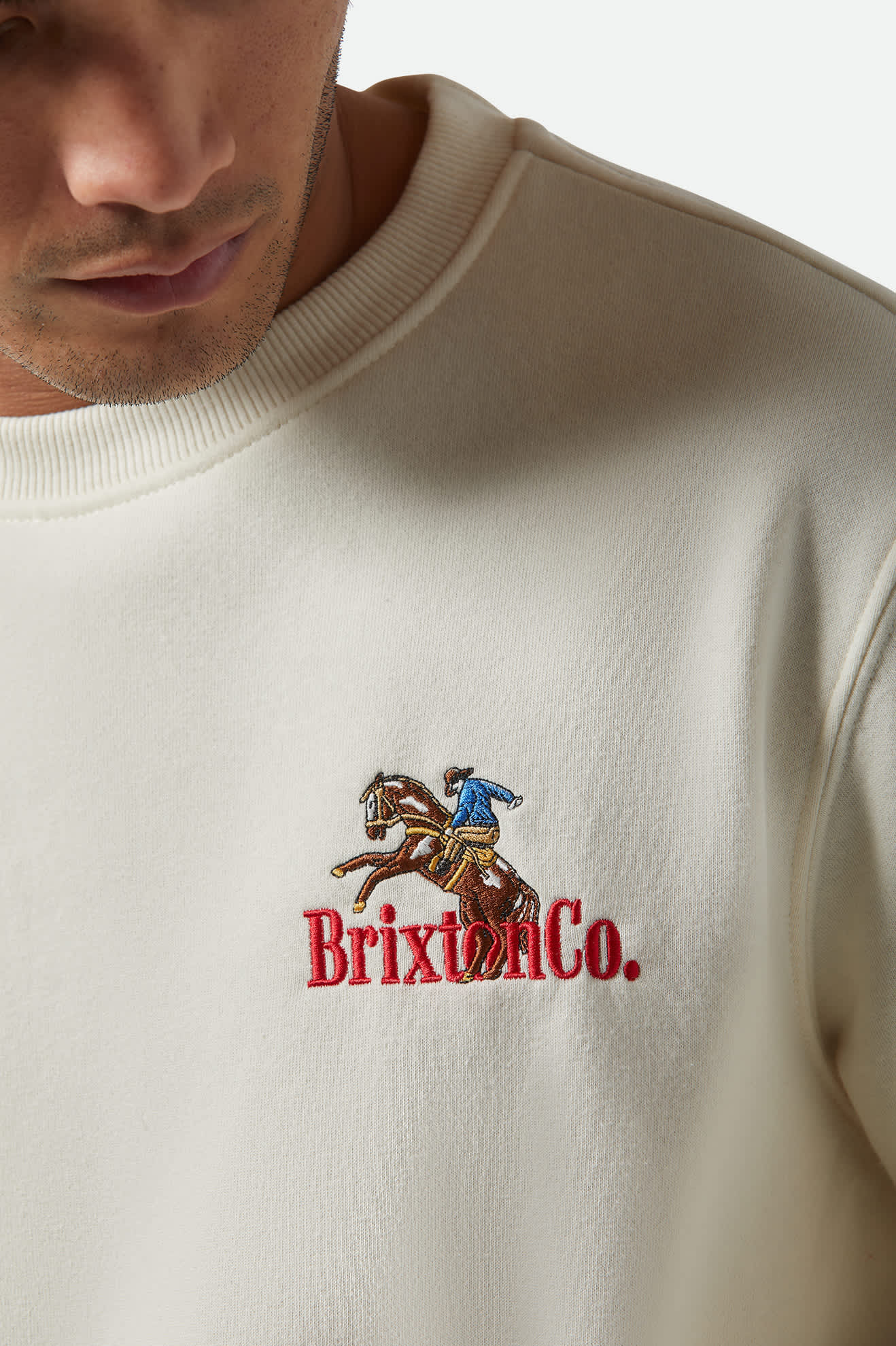 Inwood Crew Neck T-Shirt for Men | Soft Cotton Casual Tee | Egret White | Perfect for Everyday Wear, Gym & Outings