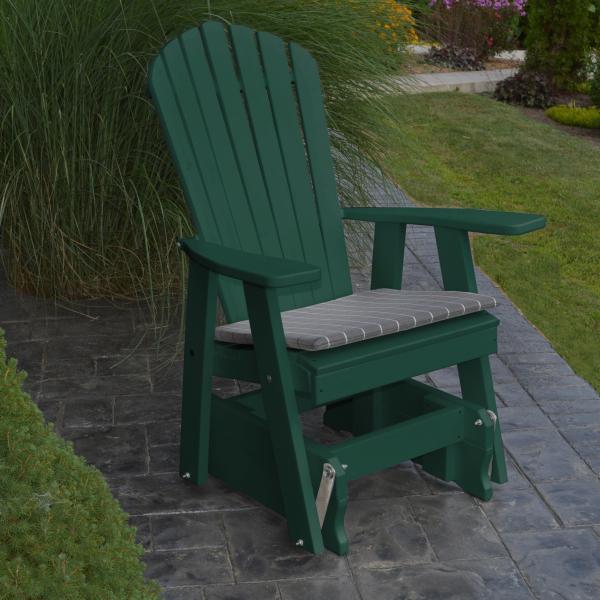 Premium Poly Adirondack Gliding Chair - Durable Outdoor Rocking Patio Furniture for Garden, Deck & Backyard Relaxation | Weather-Resistant & Comfortable Seating Solution