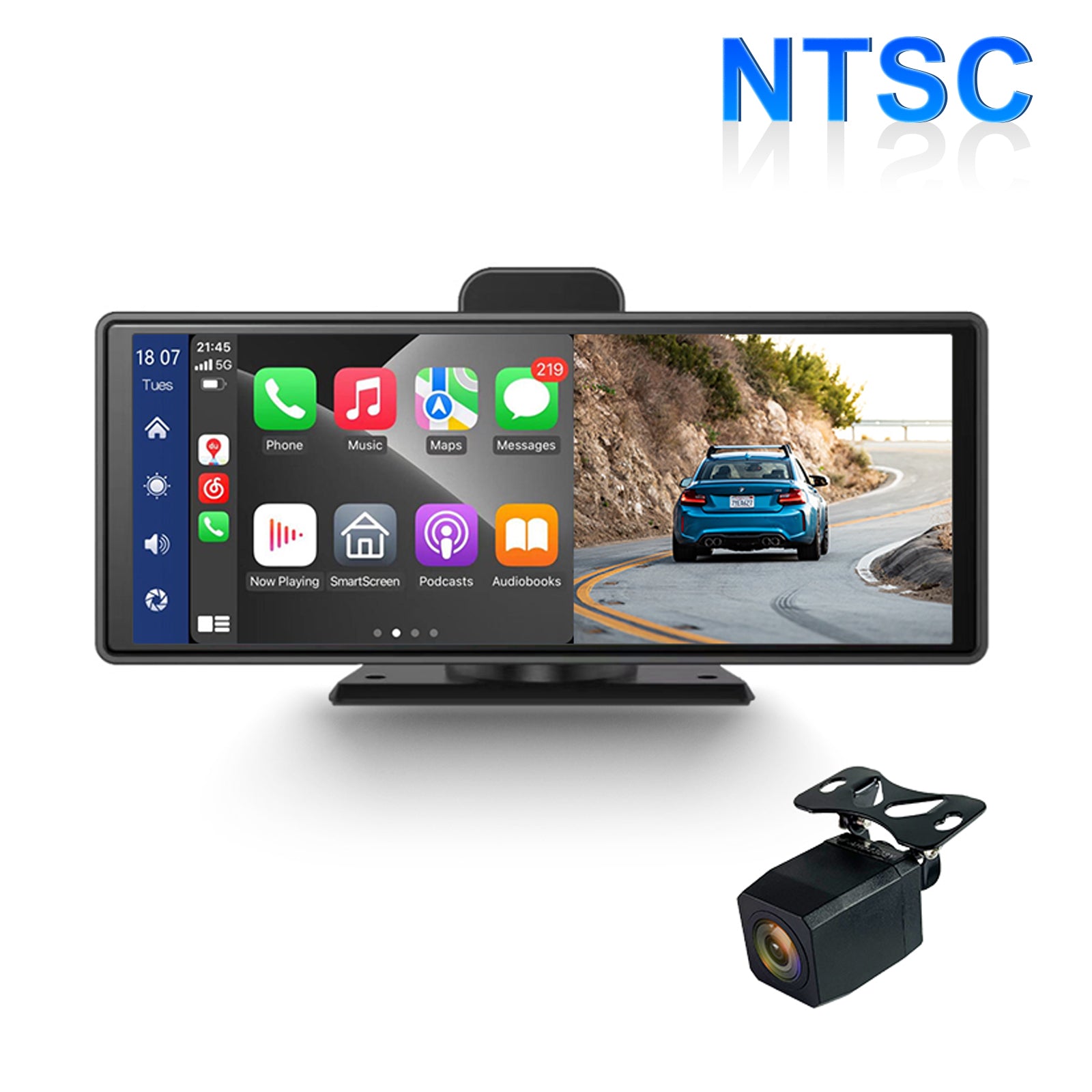 10.26 Inch Smart Screen DVR with NTSC System for RV, Truck & Bus - HD Rear View Backup Camera for Safe Parking & Driving Assistance