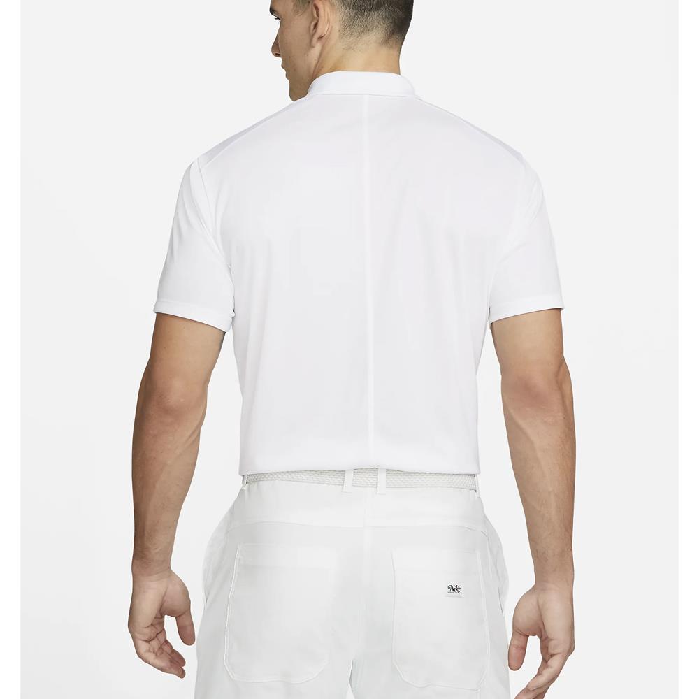 Nike Men's Dri-FIT Moisture-Wicking Polo Shirt - White & Black - Breathable Golf & Casual Wear for Men