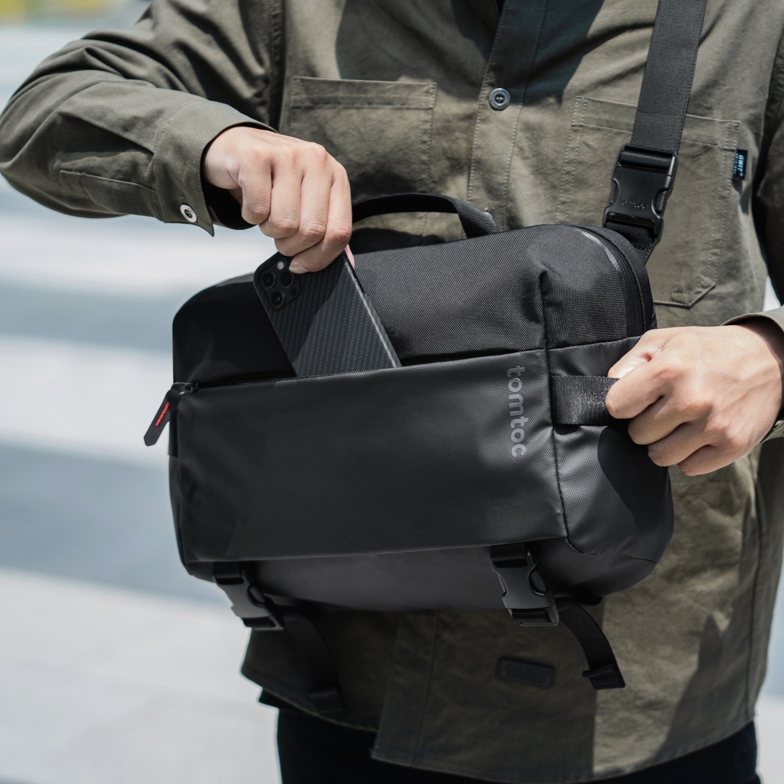Explorer T21 Sling Bag - Lightweight Crossbody Chest Bag for Men & Women - Perfect for Hiking, Travel, Gym & Everyday Use