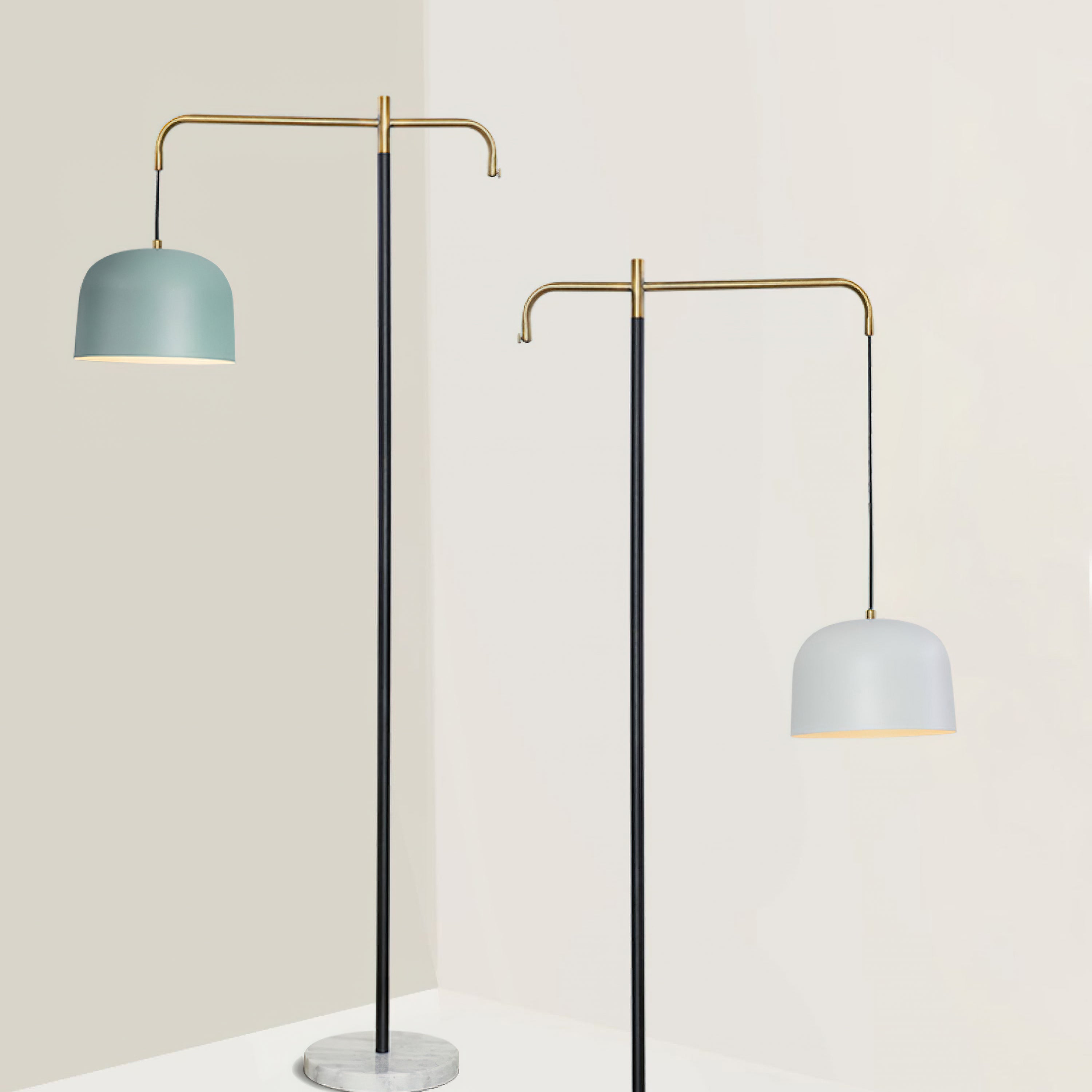 Modern Balance Floor Lamp - Adjustable LED Standing Light for Living Room, Bedroom & Office - Warm White & Cool White Light Modes - Perfect for Reading, Relaxing & Decorating