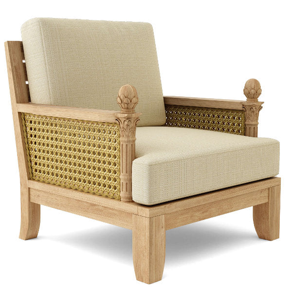 Premium Luxe Deep Seating Armchair - Modern Comfortable Lounge Chair for Living Room, Patio & Outdoor Relaxation - Perfect for Home Decor & Cozy Reading Nook