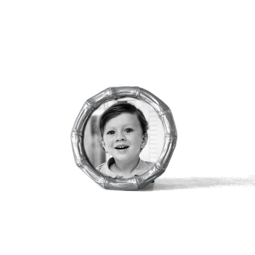 Beatriz Ball Giftables Garden Bamboo Round Frame 5x5 - Elegant Home Decor for Wall Display, Table Centerpiece & Wedding Gifts