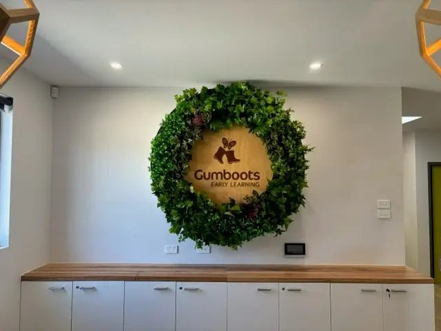 150cm Tropical Green Artificial Vertical Garden Disc - Realistic Faux Plant Wall Panel for Indoor & Outdoor Decor, Privacy Screen, Balcony, Patio, and Office Spaces
