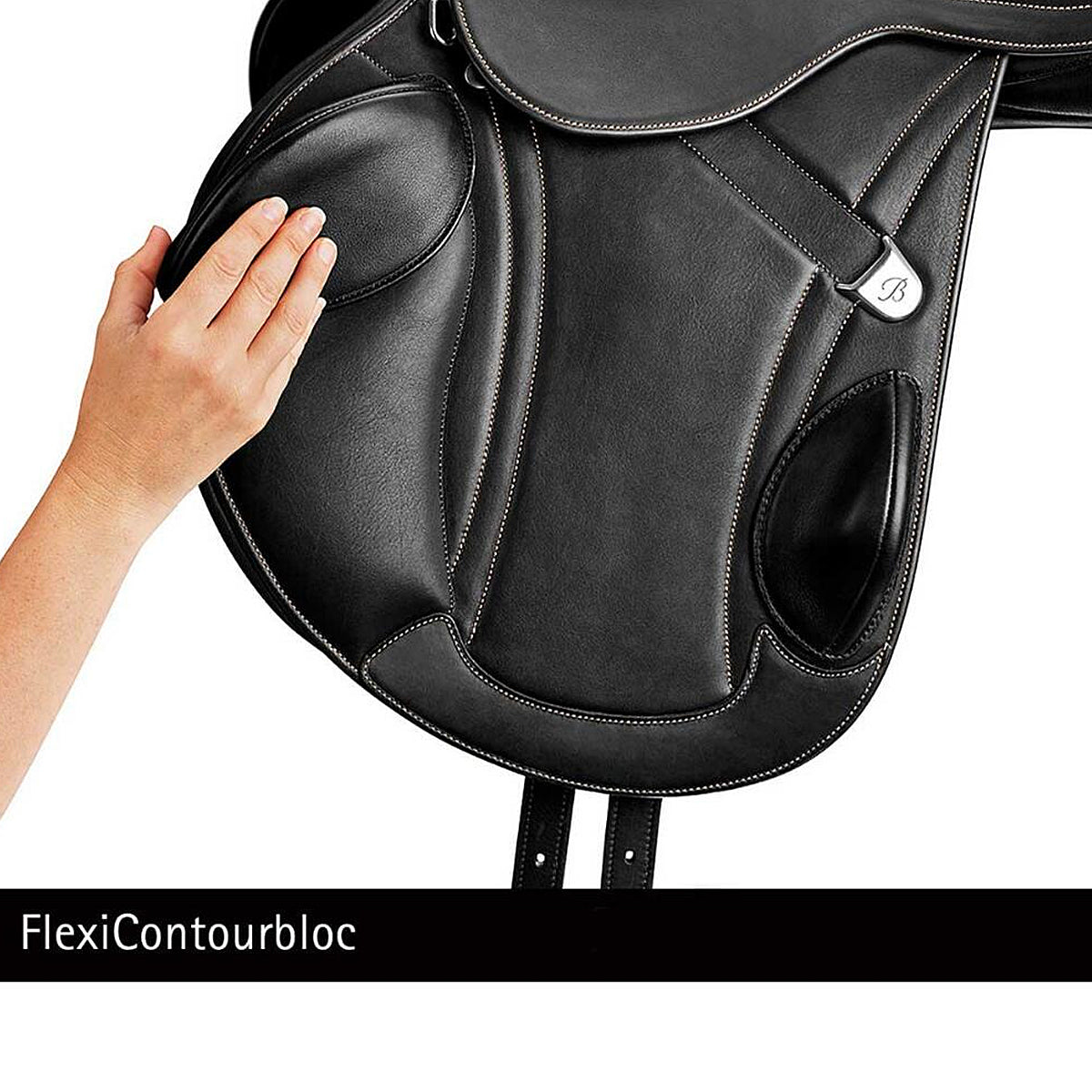 Bates Advanta Saddle with HART - Premium Equestrian Saddle for English Riding, Horse Training & Show Jumping | Comfortable & Durable Leather Saddle for Professional Riders