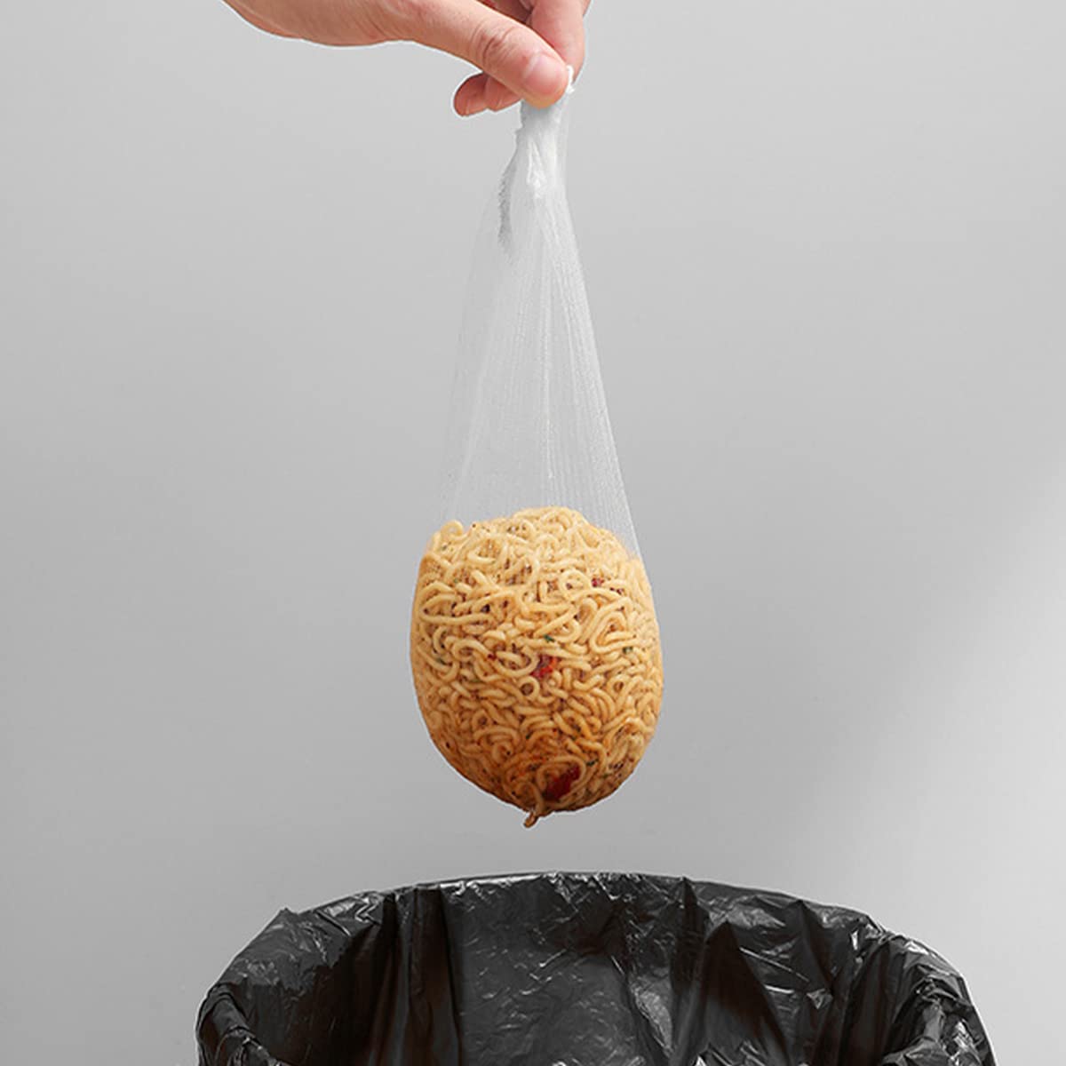 100 Pcs Disposable Fine Mesh Sink Strainer Bags - Elastic Kitchen Sink Filter for Food Waste, Anti-Clogging Drain Catcher - Perfect for Kitchen, RV, Camping & Food Prep Waste Collection