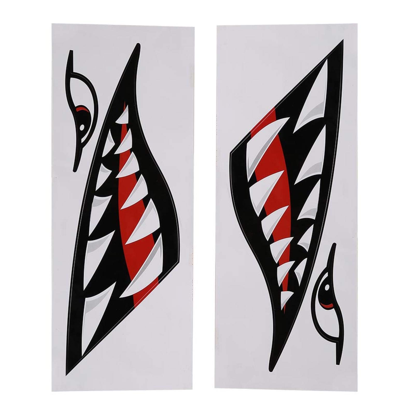 Xirfuni Waterproof DIY Teeth Stickers - Durable Vinyl Decals for Cars, Boats, Kayaks & Vehicles - Fun Automotive & Marine Decor for Personalization & Customization - Perfect for Halloween, Car Shows & Watercraft Accessories