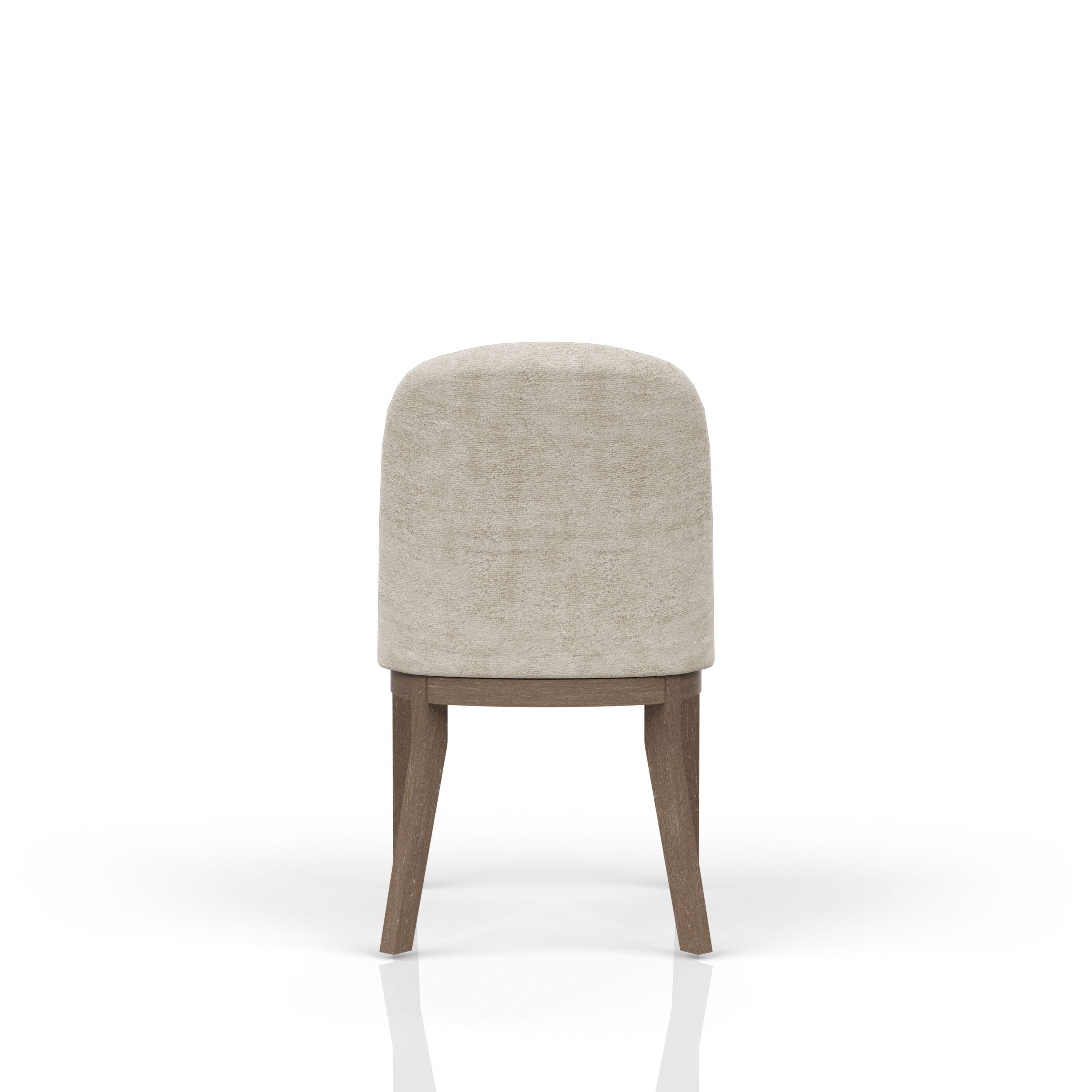 Luxury Cocoa & Ivory Upholstered Chairs Set of 2 - Modern Living Room Furniture for Home Decor & Comfortable Seating