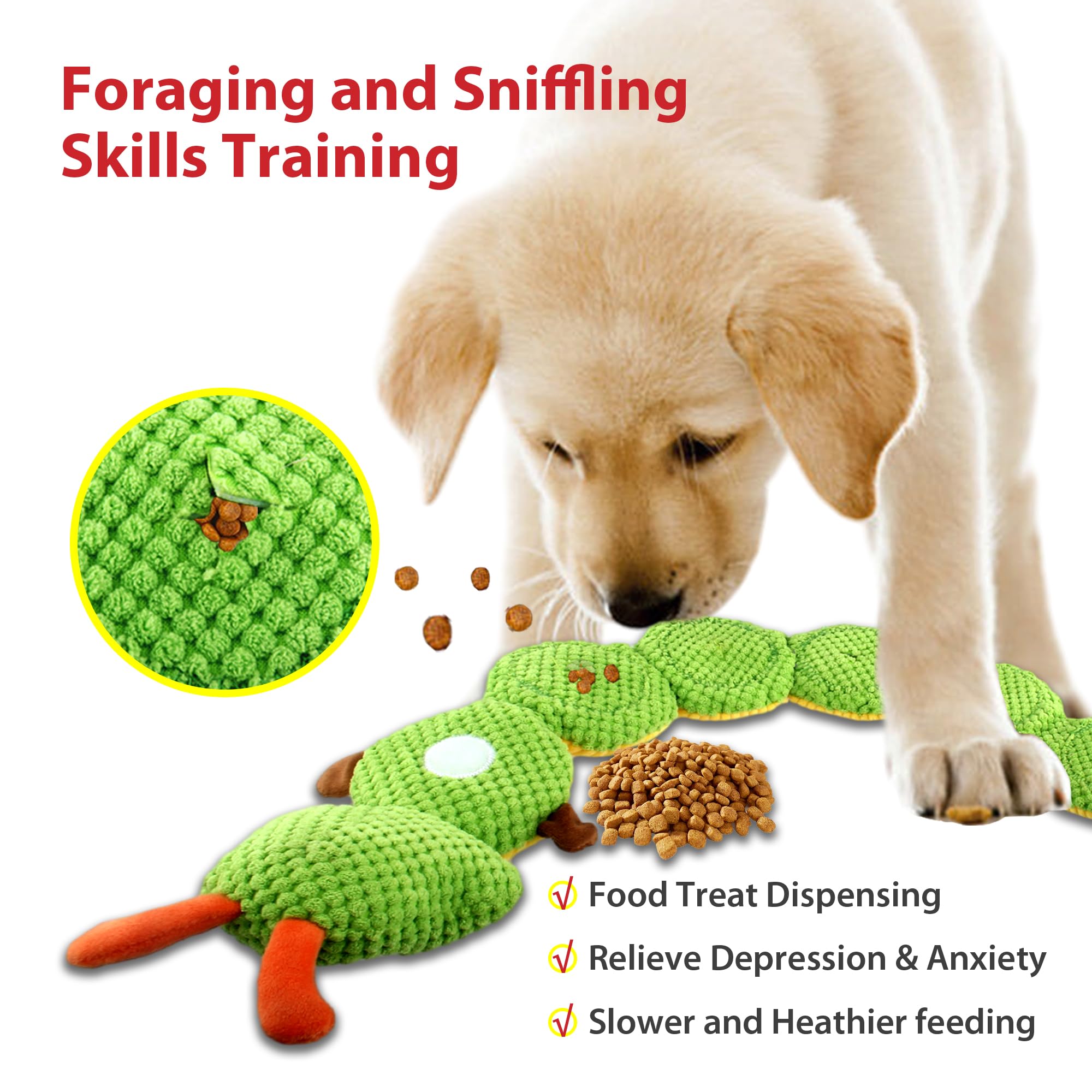 Gigwi Interactive Dog Puzzle Toys with Squeaker - Durable Treat Dispensing & Chew Toys for Small, Medium & Large Dogs - Mental Stimulation & Boredom Relief - Perfect for Training, Enrichment & Indoor/Outdoor Playtime