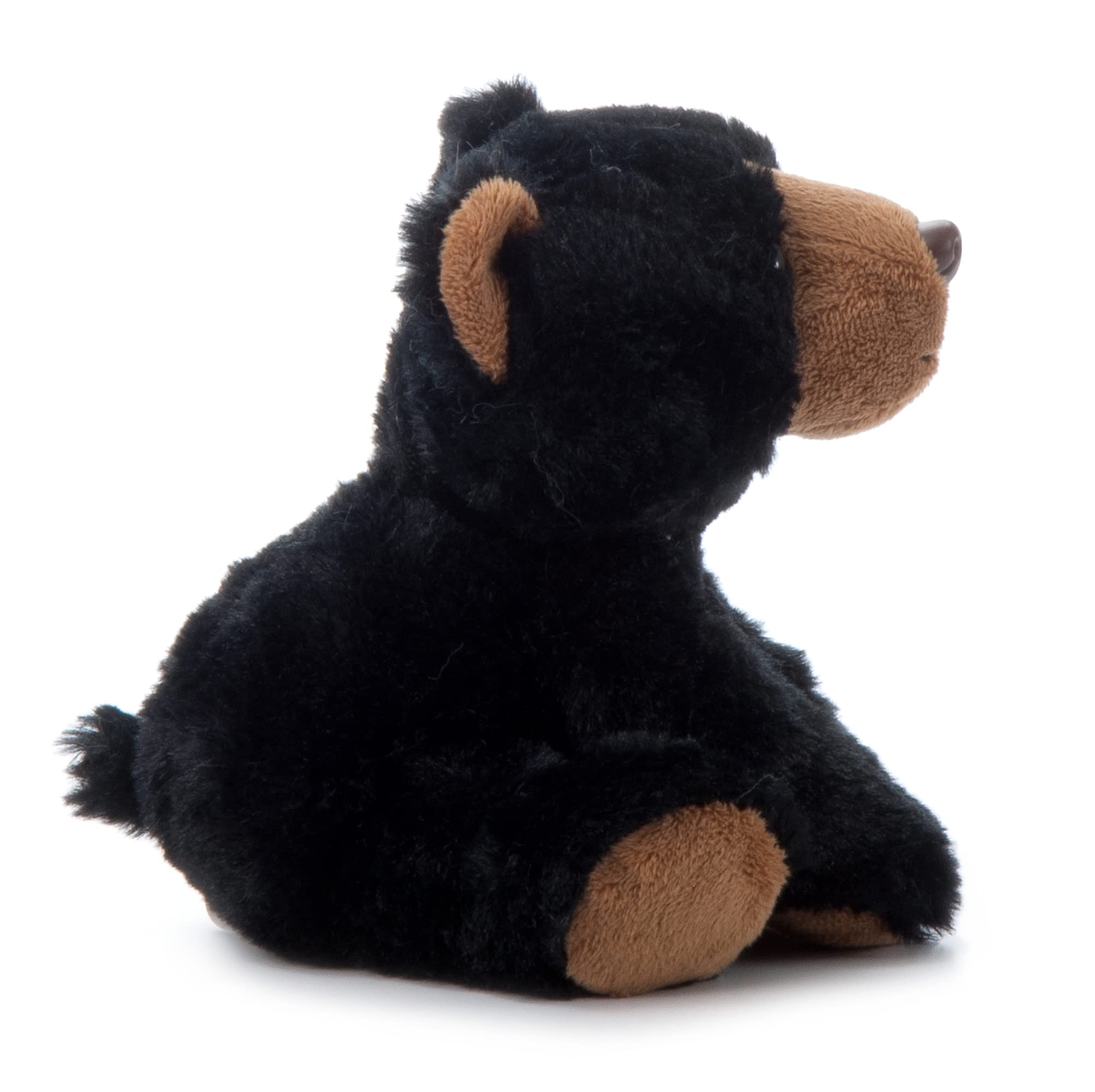 Wild Onez 9-Inch Black Bear Plush Toy - Soft Stuffed Animal for Kids, Perfect Gift for Birthdays & Holidays - Great for Cuddling, Nursery Decor, and Themed Petting Zoo Play