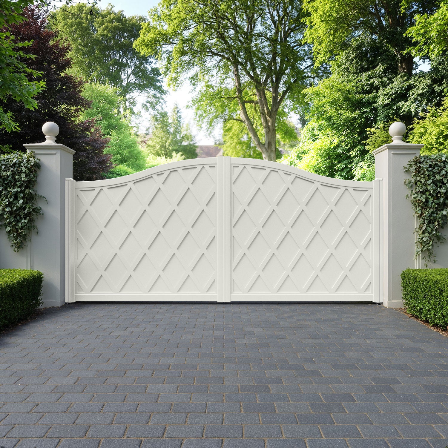 Ashfield Aluminum High Middle Driveway Gate - Durable & Secure Driveway Entrance Solution for Homes, Farms & Commercial Properties