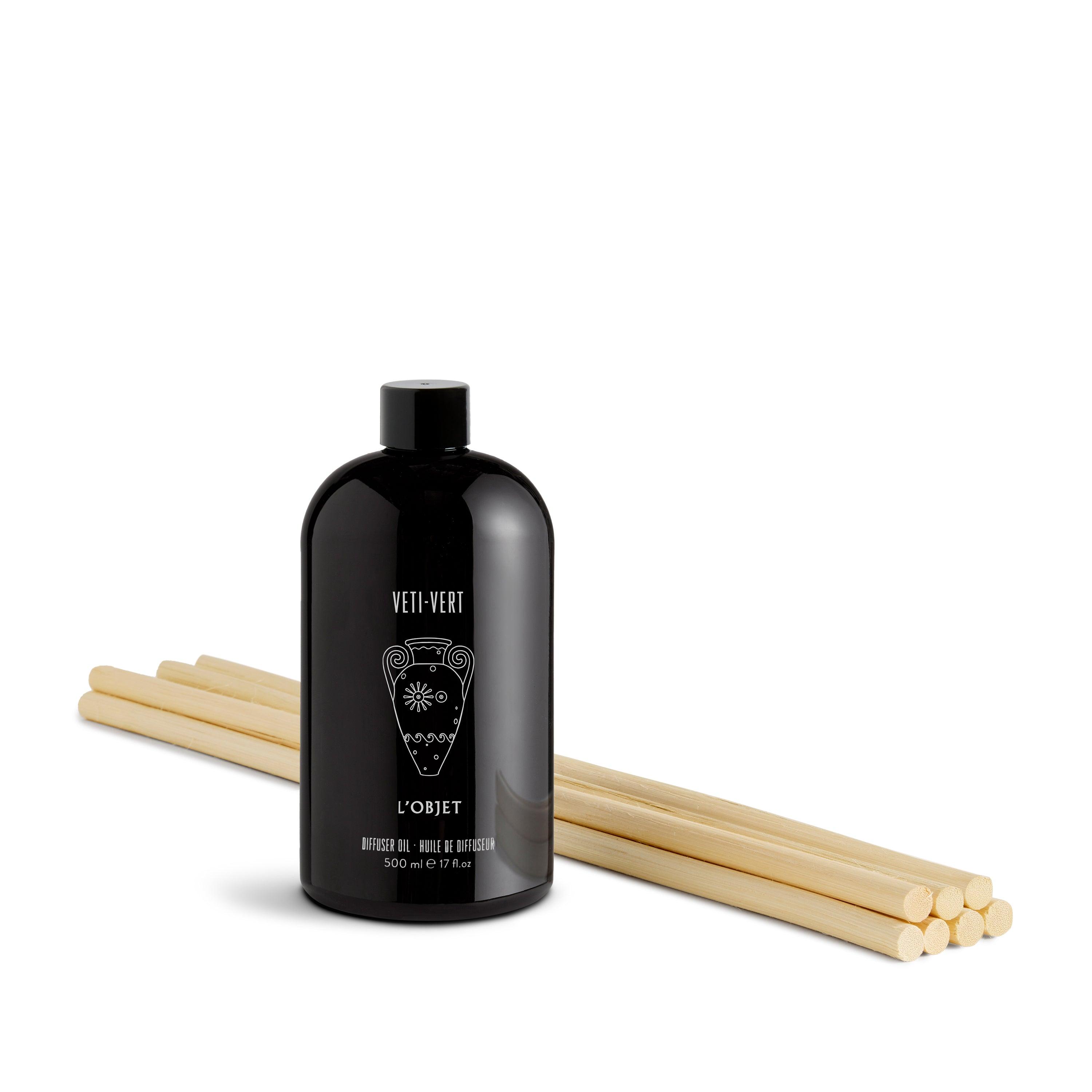 Veti Vert Premium Diffuser Oil & Reed Refill - 500ml / 17fl.oz for Home Aromatherapy, Office Relaxation & Spa Ambiance