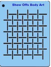Face Painting Stencil Kit - QuickEZ/Lattice Design #29 for Halloween, Cosplay & Kids Party Makeup | Reusable DIY Face Art Templates
