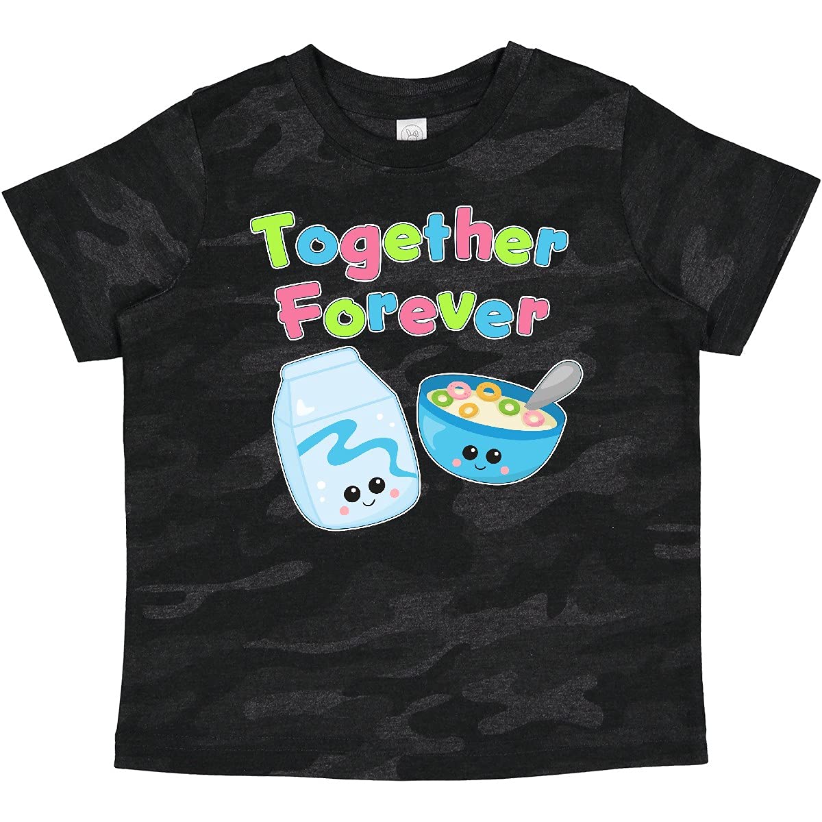 Inktastic Together Forever - Milk and Cereal Baby T-Shirt | Cute Matching Outfits for Twins & Siblings | Perfect for Family Photos & Special Occasions