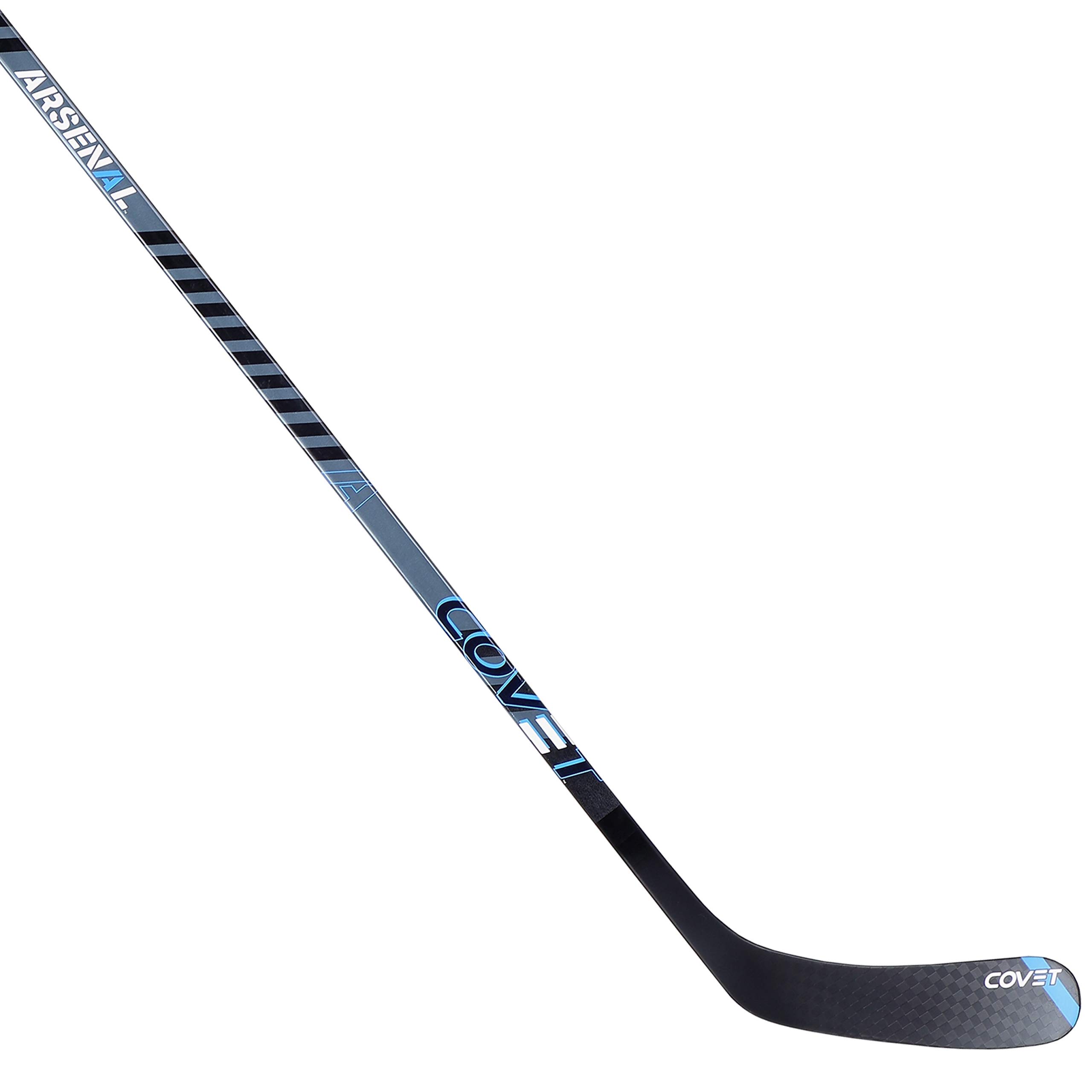 Arsenal Covet Performance Carbon Fiber Ice Hockey Stick - Left Handed, A92 Curve, Senior/Adult Size, 85 Flex with Grip Coating | Professional Hockey Equipment for Games & Training